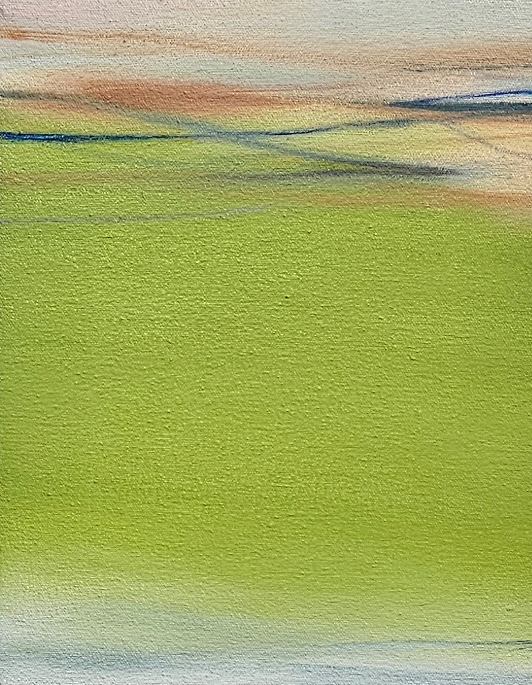 Abstract Oil 'WAVES' oil on canvas Robert Melzmuf