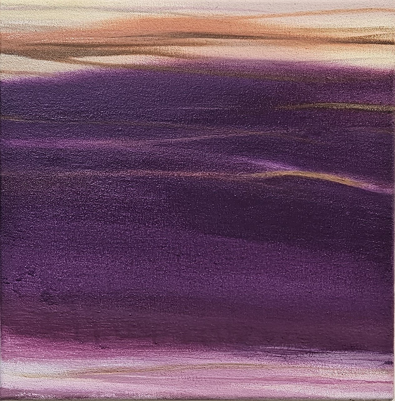 Abstract Oil 'WAVES' oil on canvas Robert Melzmuf
