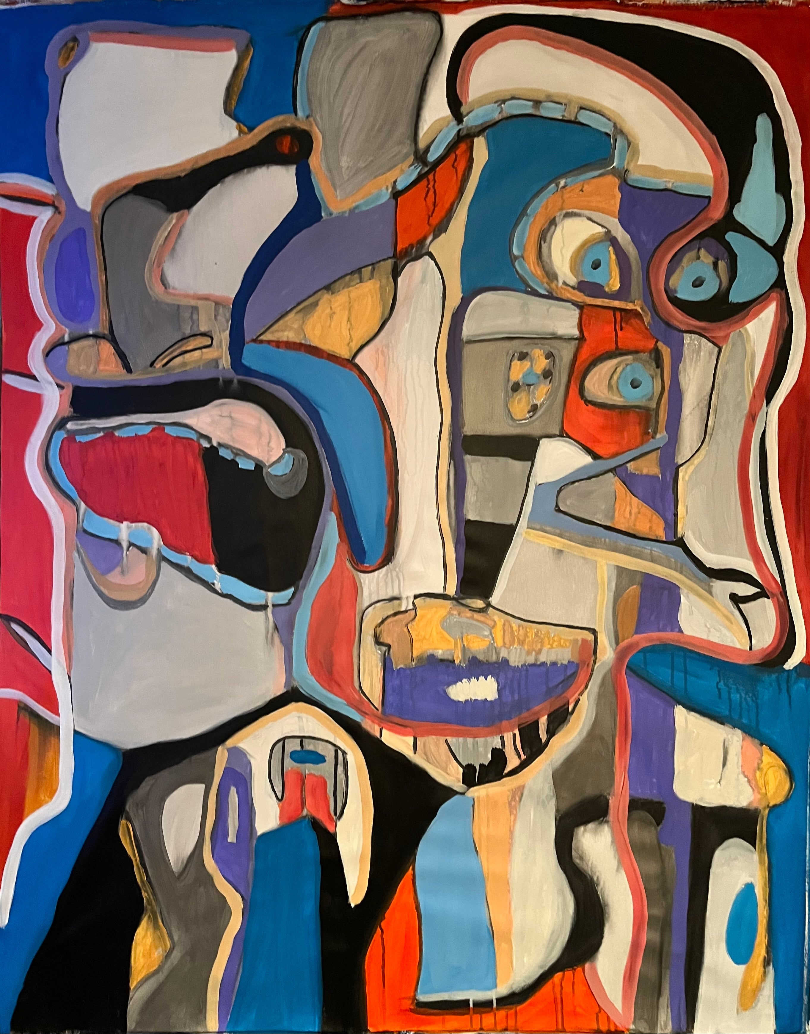 Acrylic 'DIZZY' - Acrylic on Canvas John Bacon