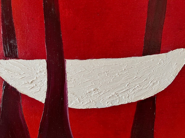Figurative Oil 'PERIRRHANTERION, WHERE TO TURN' - Oil on canvas Laurie Goodhart