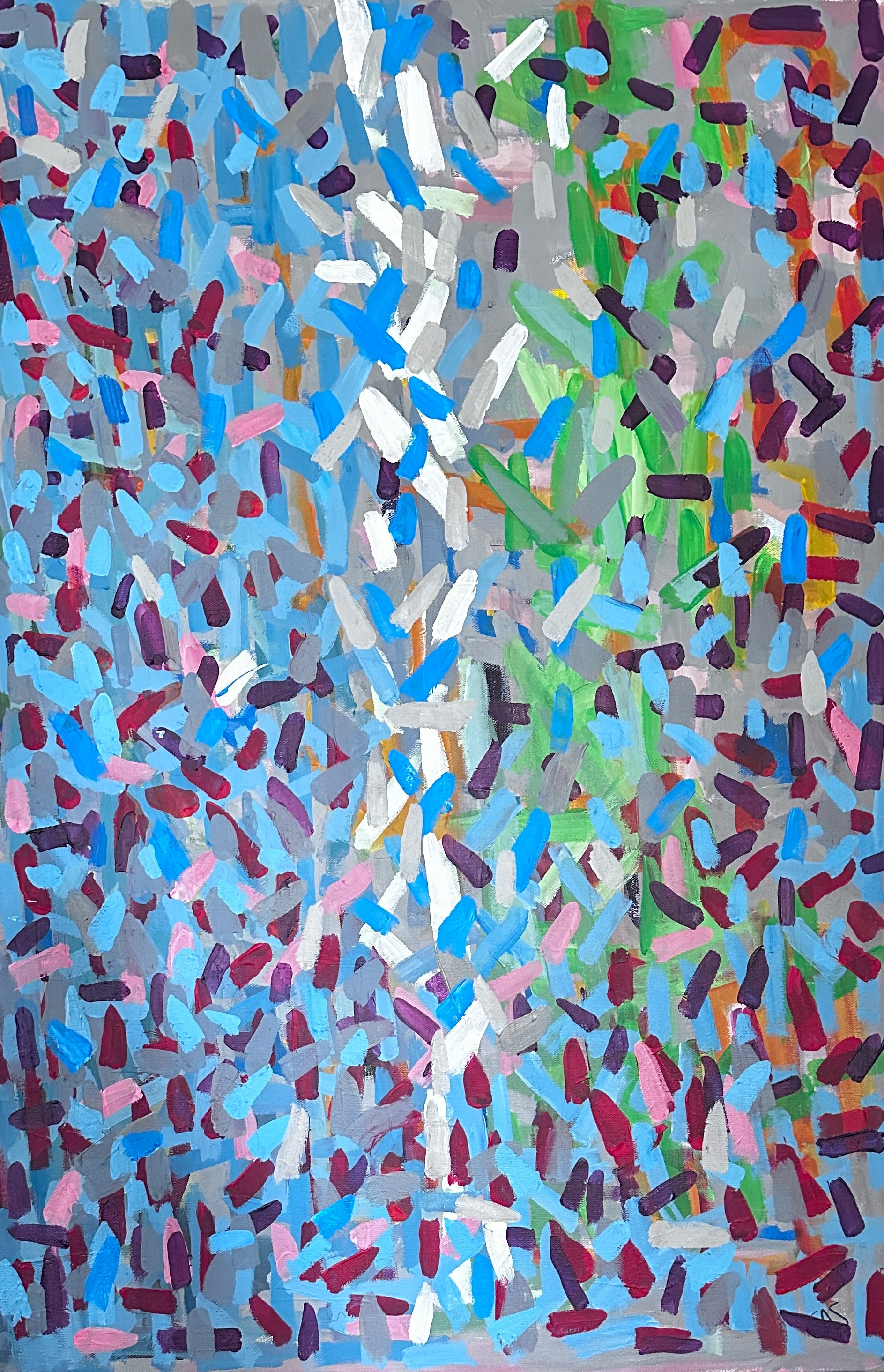 Acrylic 'FRESH START' - Acrylic on canvas (Cradled 1 3/4”) Carol Siskind