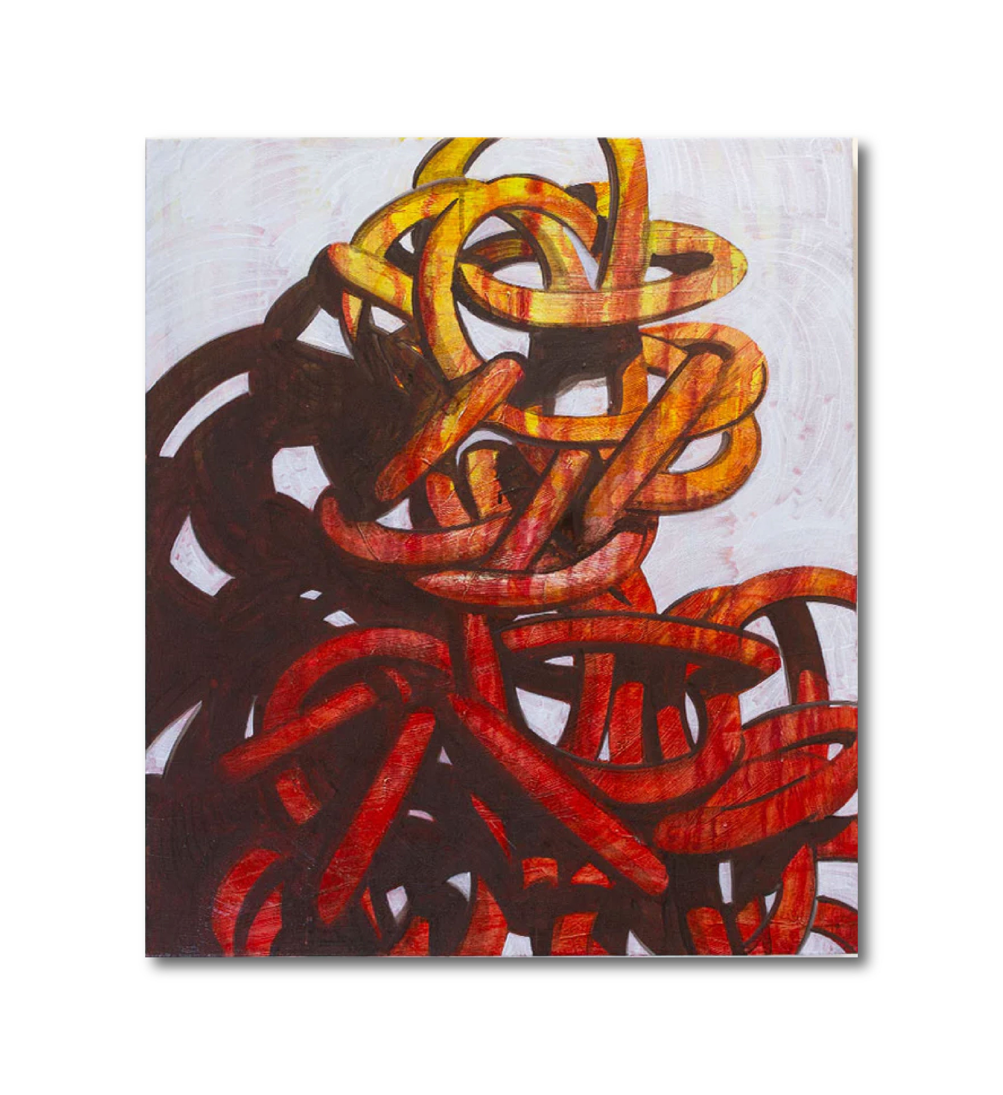 Abstract Figurative Oil 'THE UNIDENTIFIED STRANGER' - Oil on Canvas Adam Smith