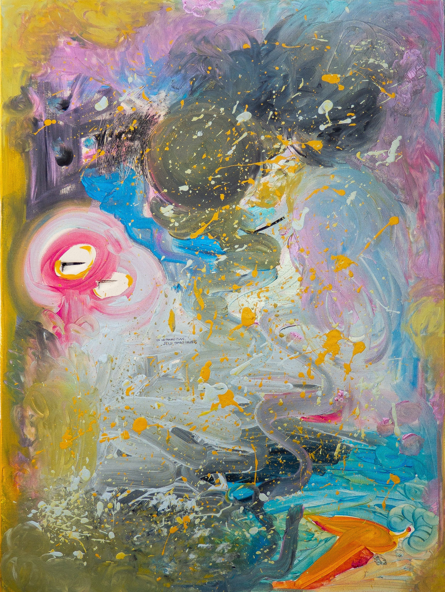 Acrylic Painting 'UNCERTAINTY' - Acrylic Painting Grettel Lemus