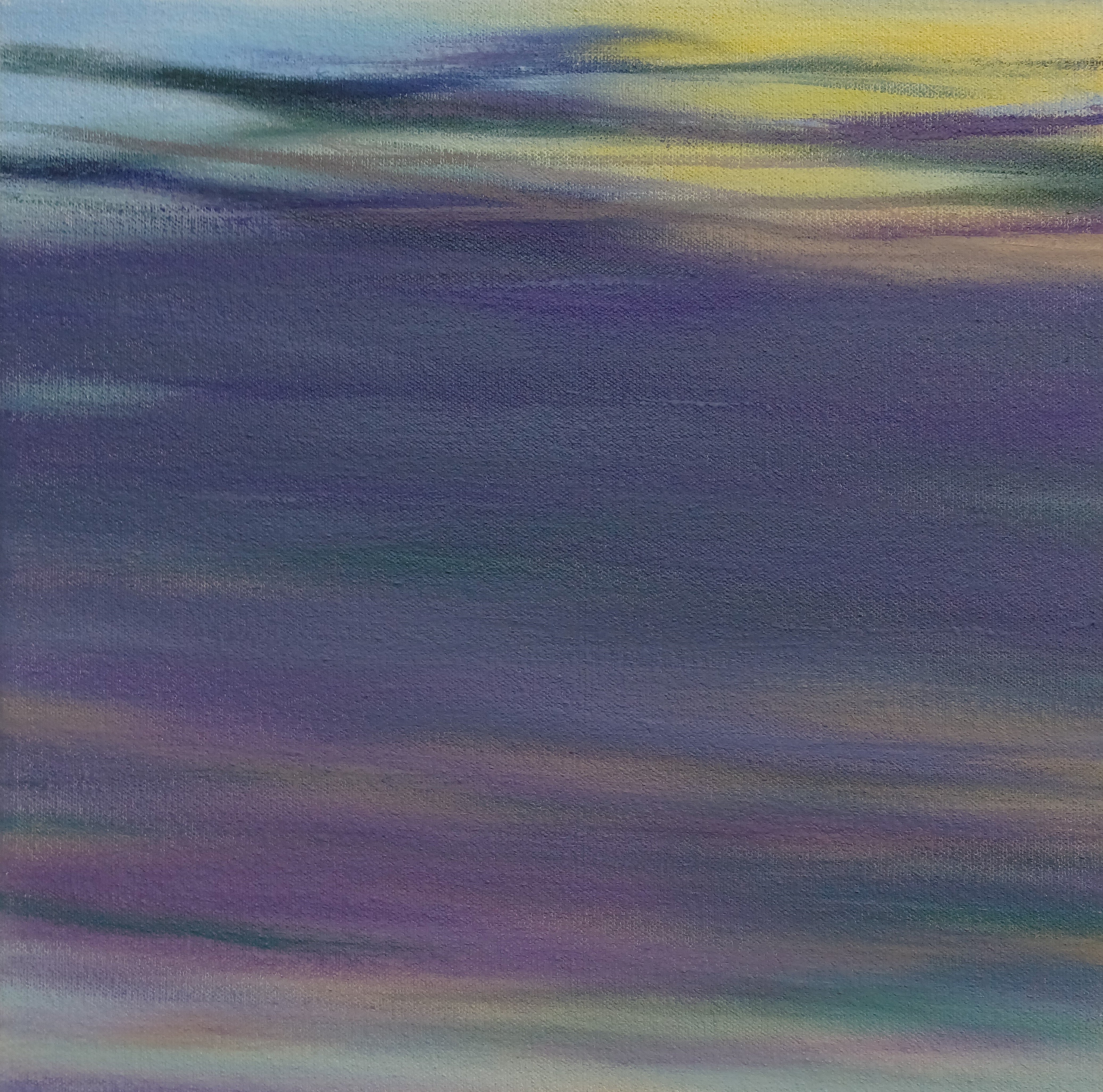 Abstract Oil 'WAVES' oil on canvas Robert Melzmuf