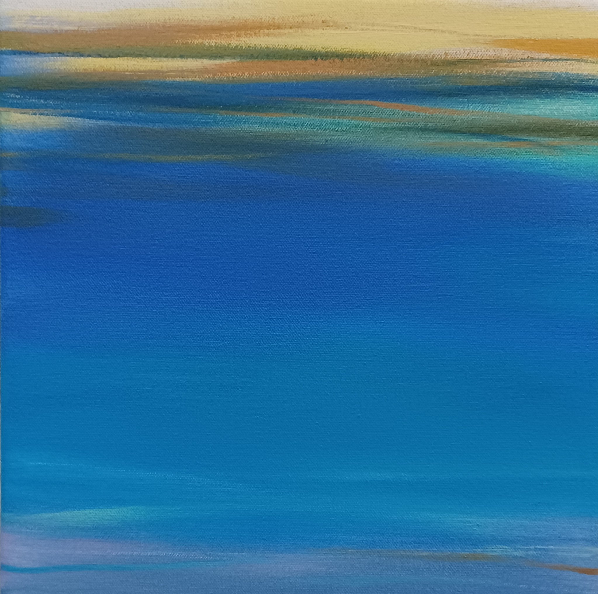 Abstract Oil 'WAVES' oil on canvas Robert Melzmuf