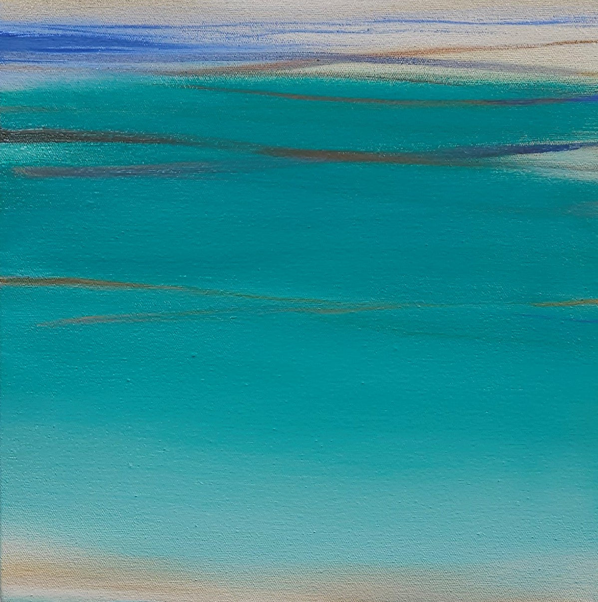 Abstract Oil 'WAVES' oil on canvas Robert Melzmuf
