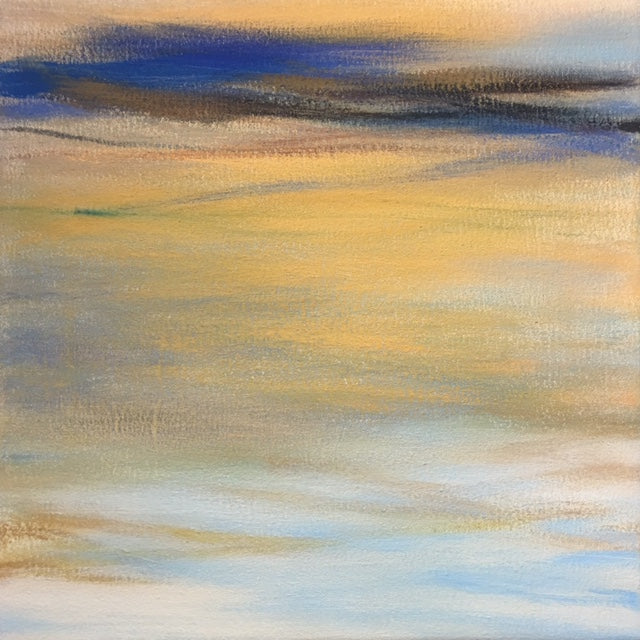Abstract Oil 'WAVES' oil on canvas Robert Melzmuf