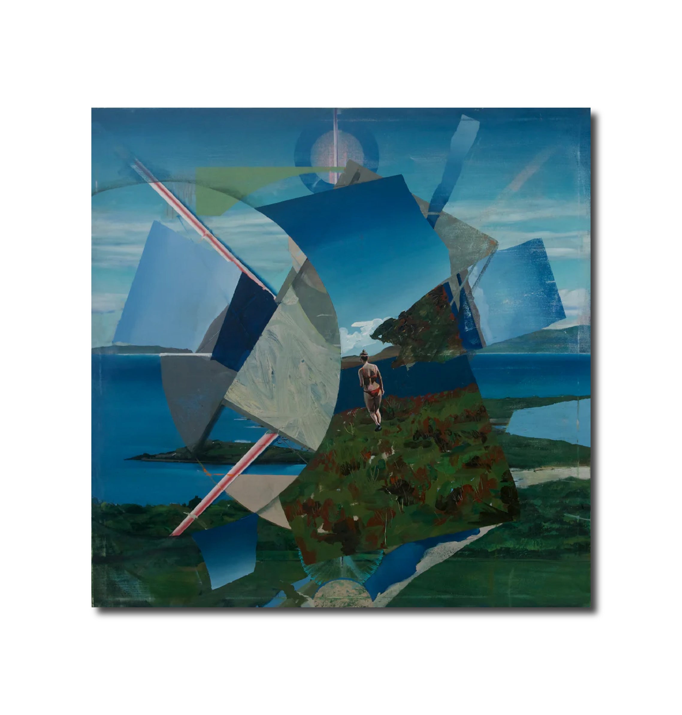 Abstract Painting 'GEOSCAPE' - Oil on Canvas Jessica Kirkpatrick