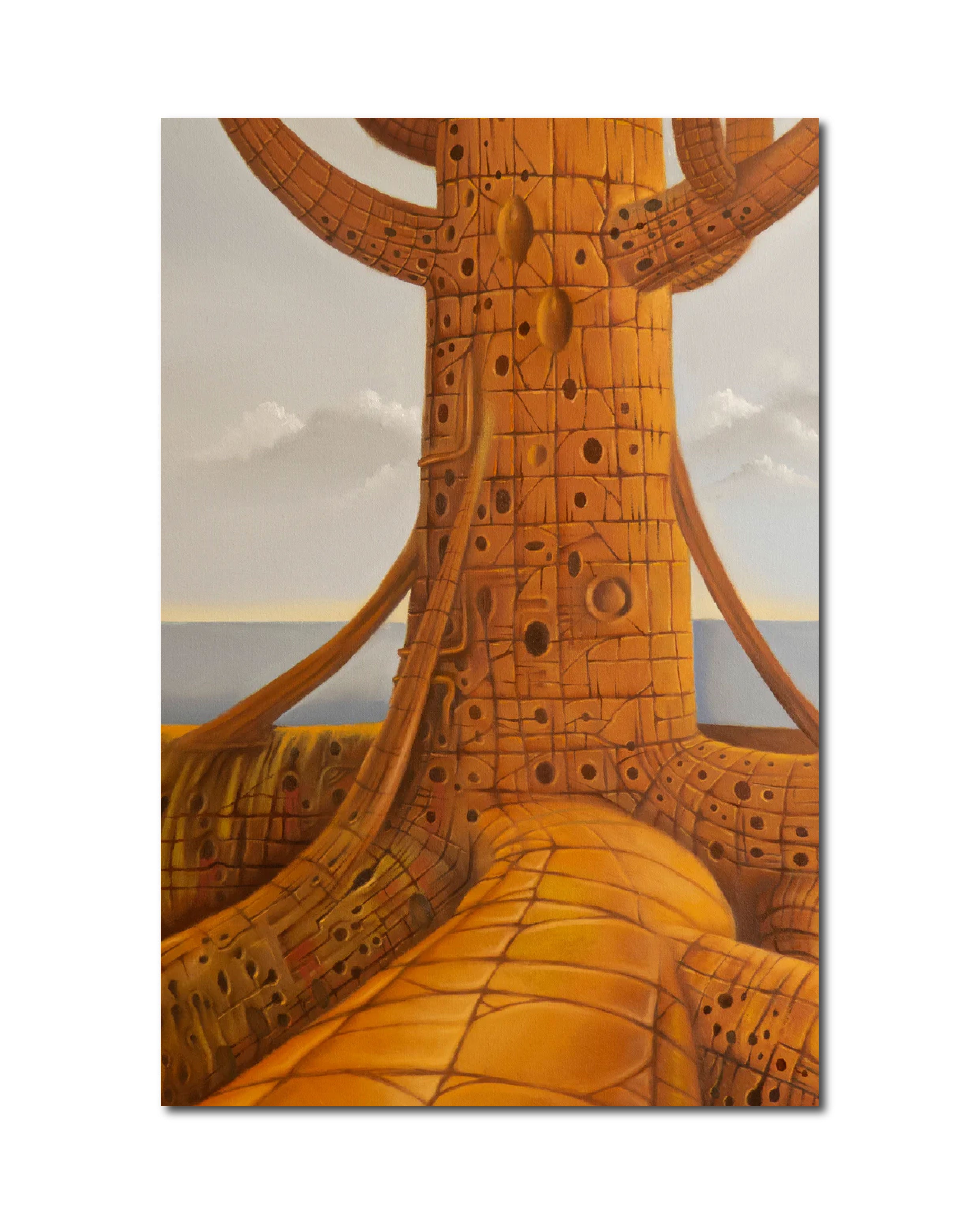 Painting Surrealism 'CATHEDRAL' Ruben Cukier