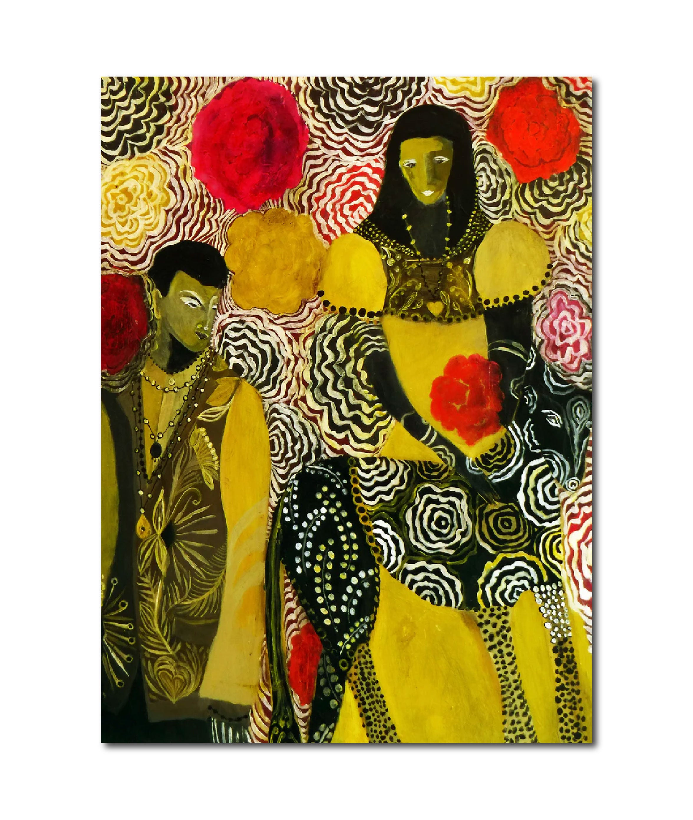 Acrylic 'LEOPARD MESSIAH' - Acrylic on Board Marcia Biasiello