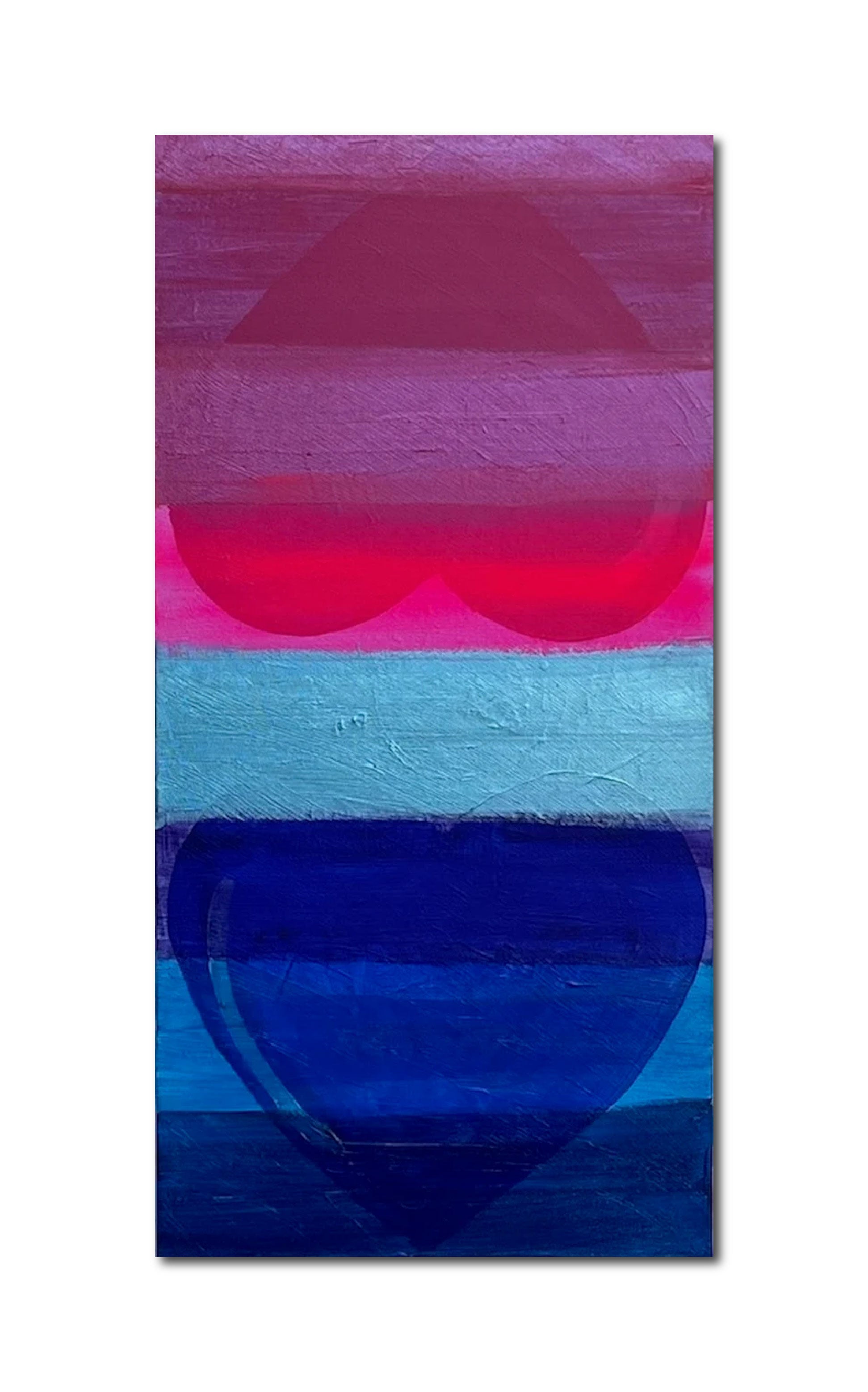 Abstract Acrylic Contemporary Painting 'STILL CONNECTED' - Acrylic on Gallery Wrapped Canvas Michelle Lander Feinberg