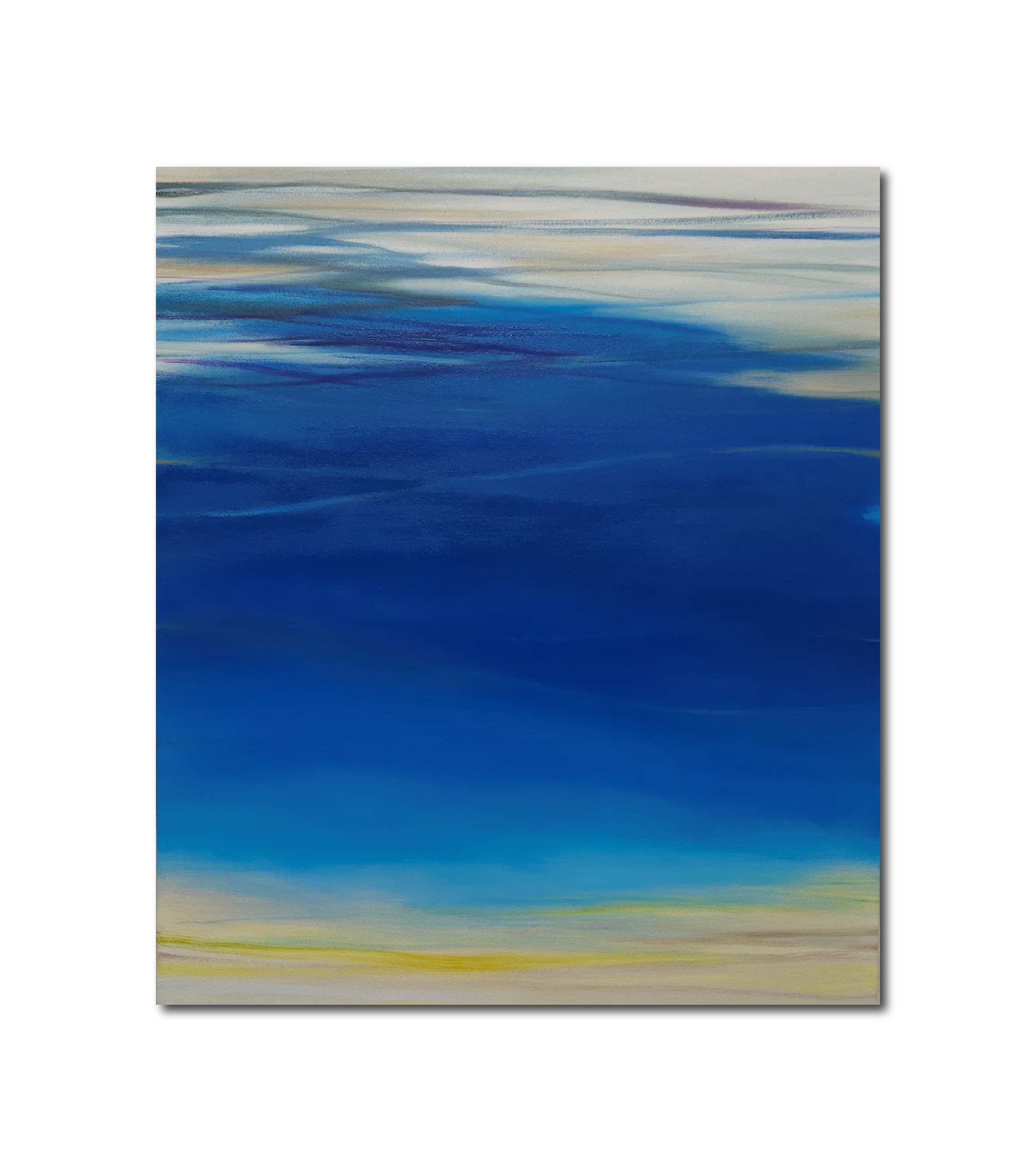 Abstract Oil 'WAVES #96' oil on canvas Robert Melzmuf