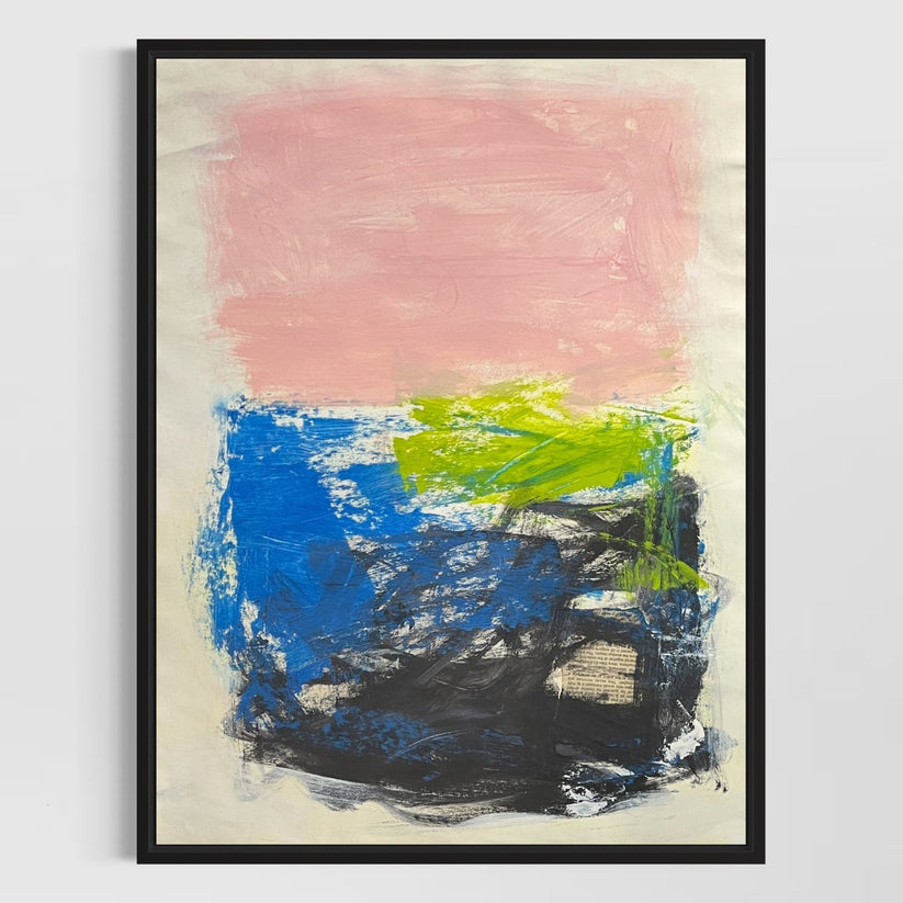 Abstract Mixed Media Painting 'GRADUAL AUTONOMY' - Original Mixed Media Abstract Art Painting Sam Lewis