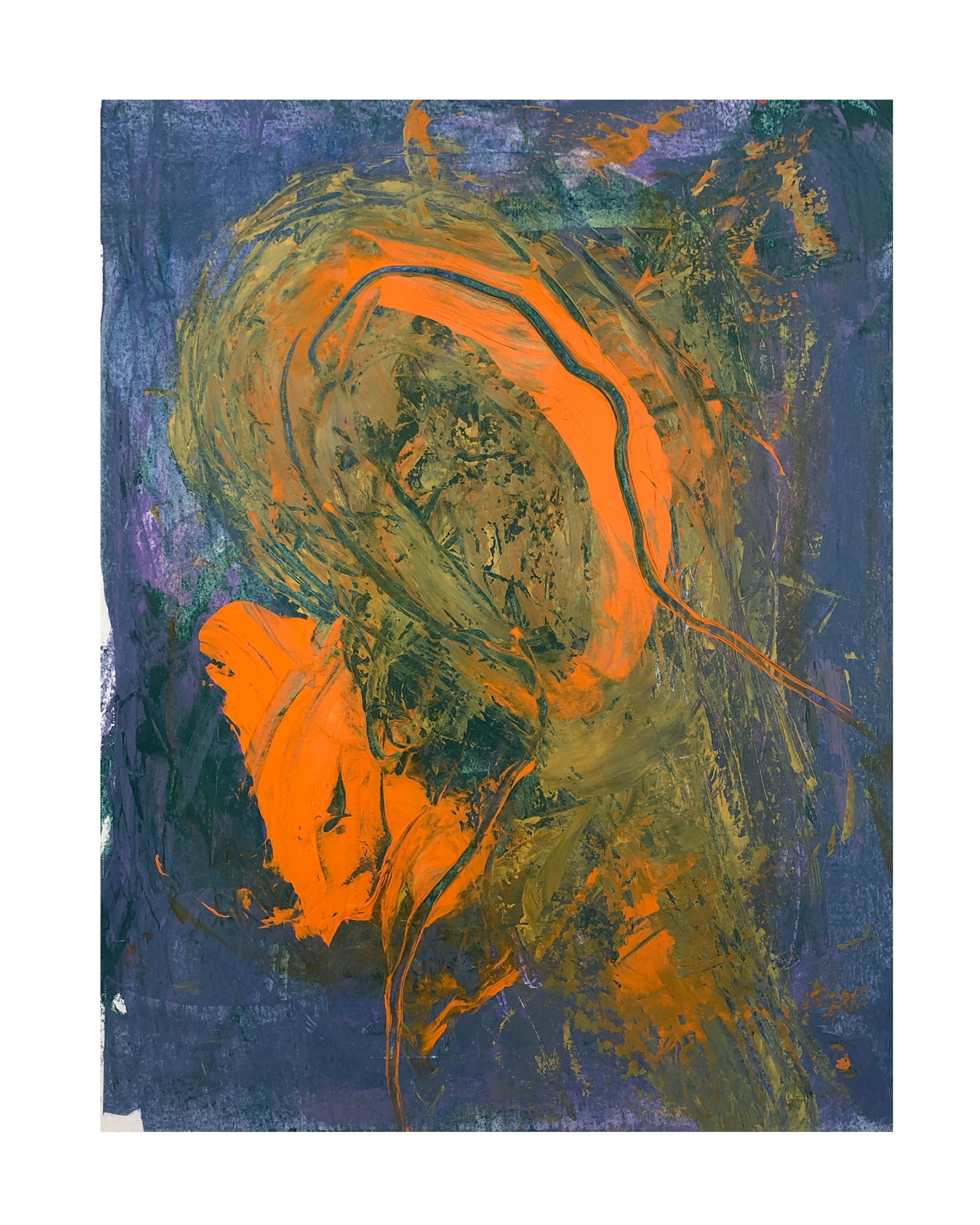 Abstract Acrylic Expressionist Oil Painting 'PARADOX' John Waski