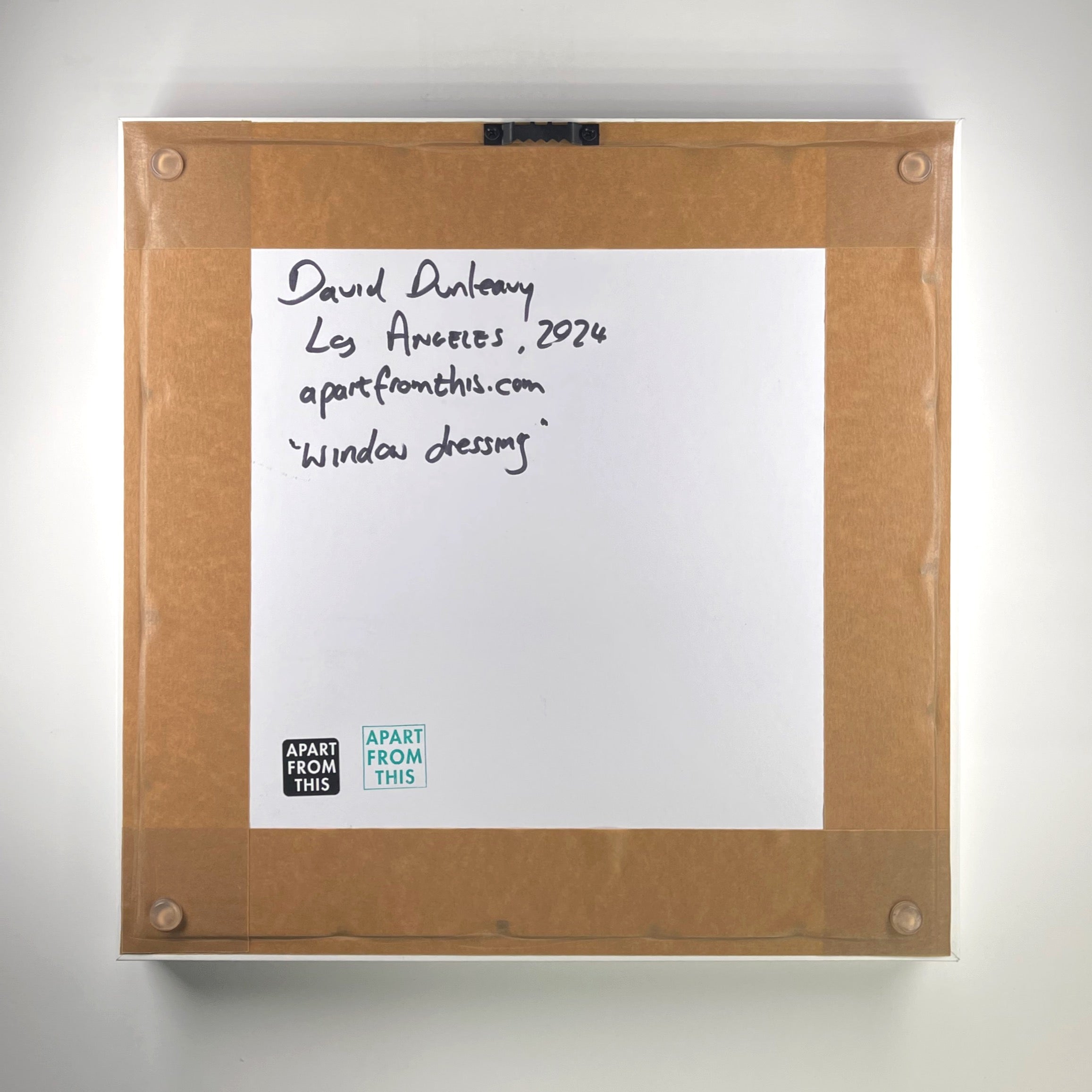 'WINDOW DRESSING' - Hand-Cut Strips of Card Stock David Dunleavy