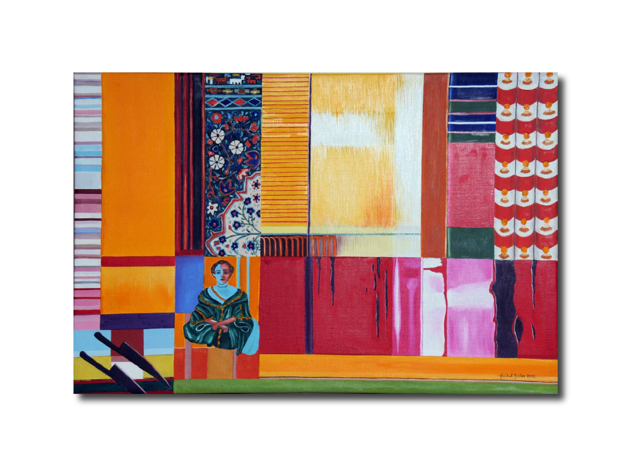 Abstract Semi Abstract 'MEMORIES' - Oil on Canvas Haibat El Balaa