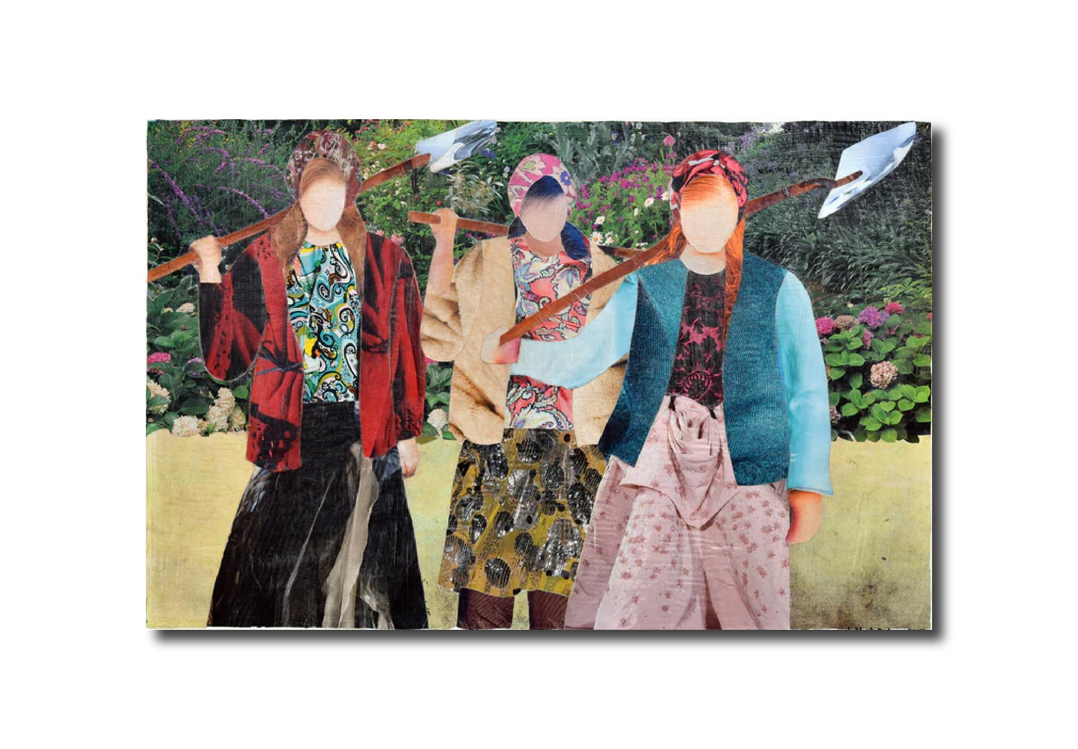 Abstract Semi Abstract 'VILLAGERS' - Collage Haibat El Balaa