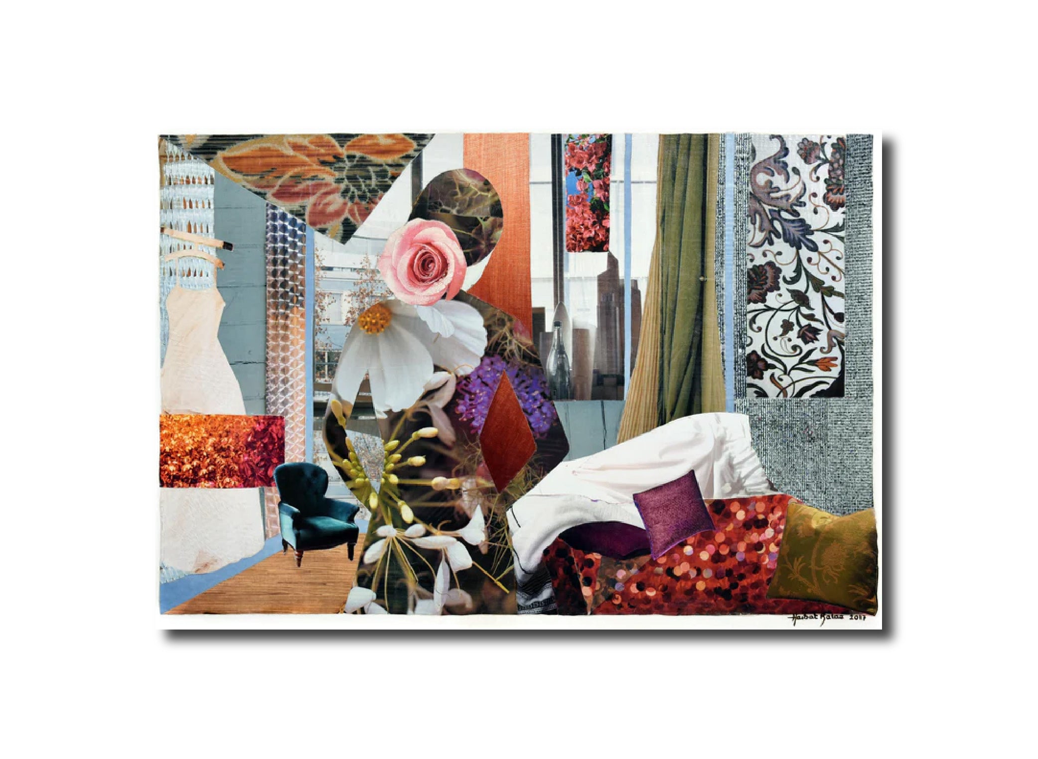 Symbolic 'FLOWER GIRL' - Collage Haibat El Balaa