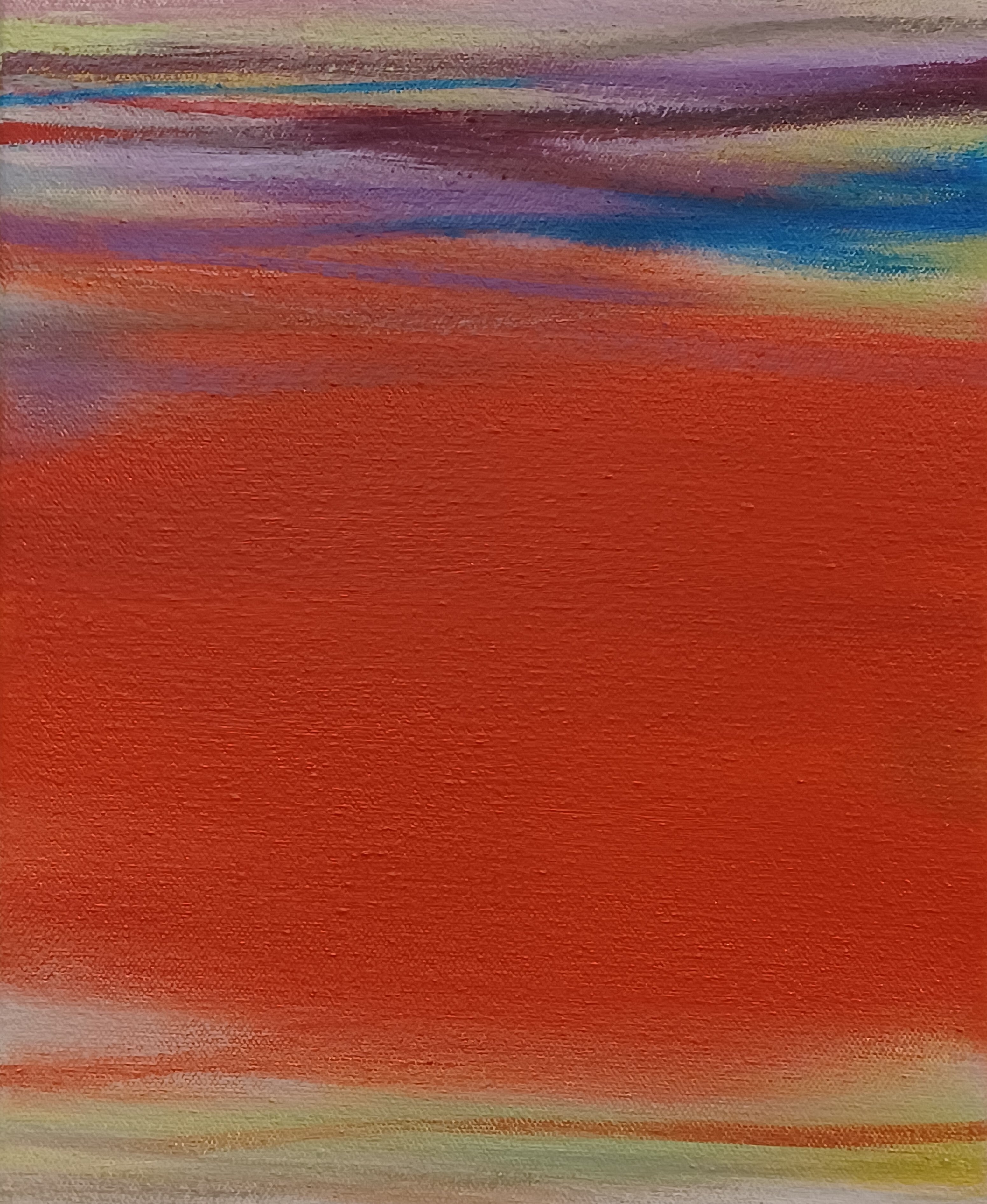 Abstract Oil 'WAVES' oil on canvas Robert Melzmuf