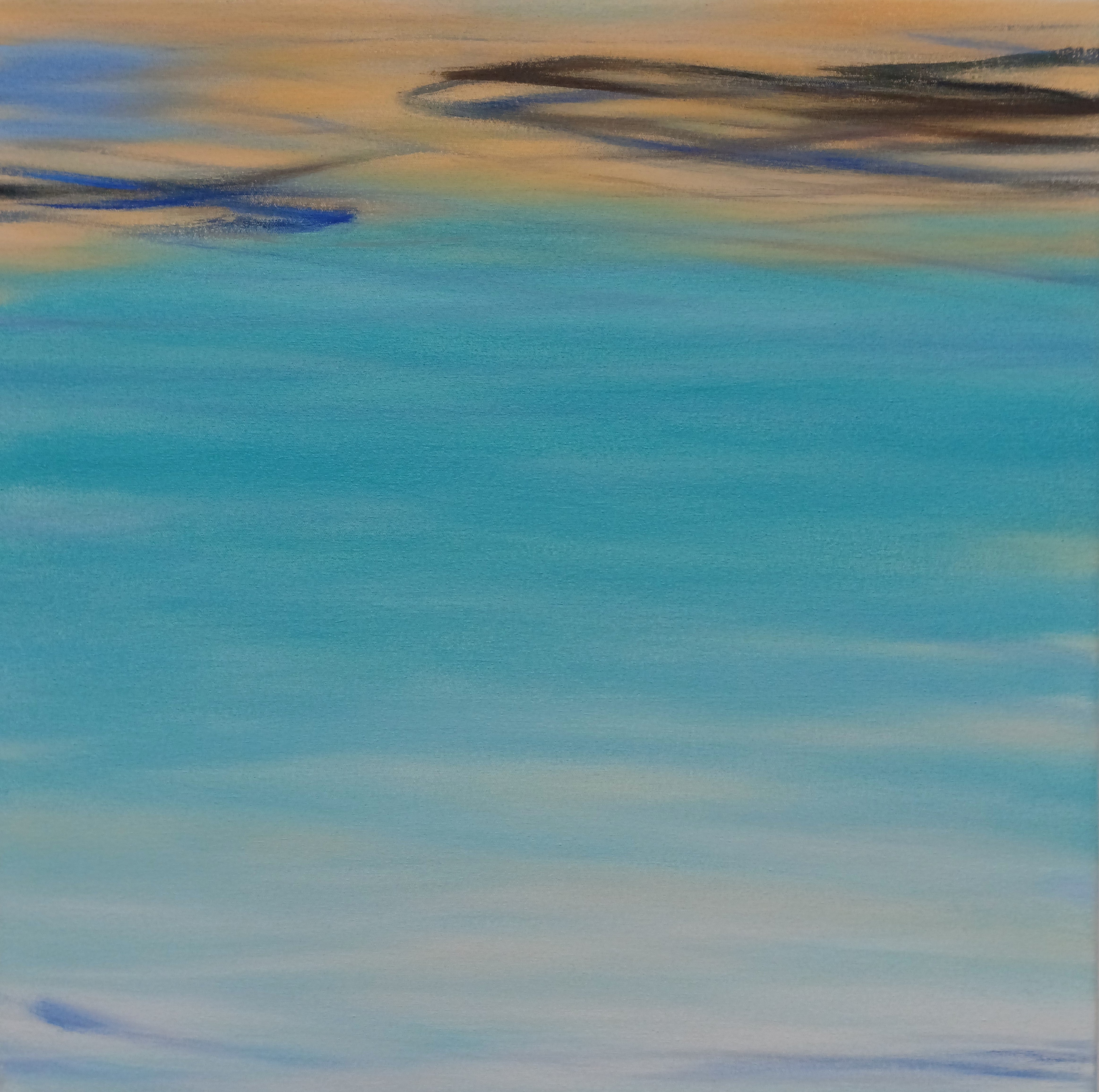 Abstract Oil 'WAVES' oil on canvas Robert Melzmuf