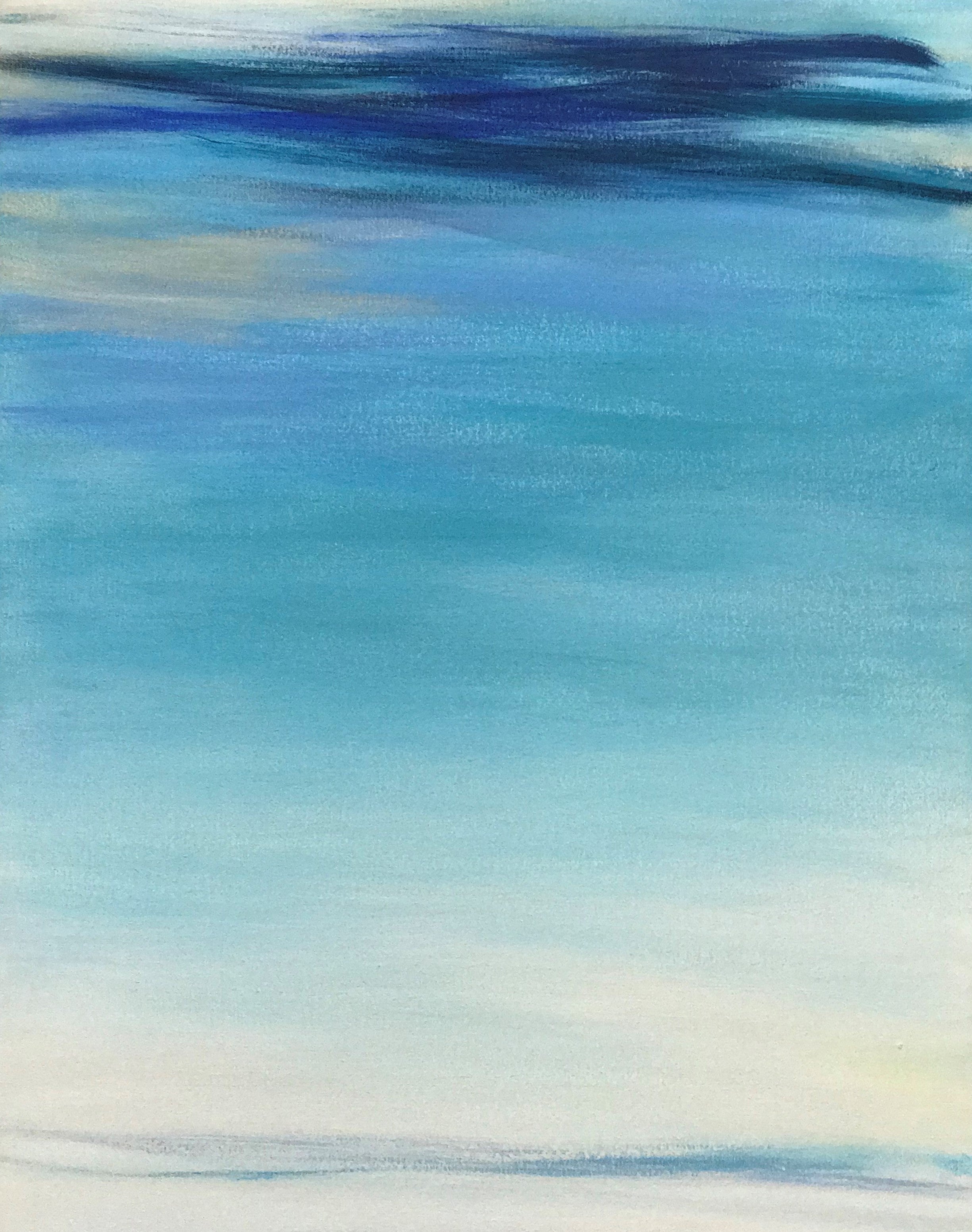Abstract Oil 'WAVES #55' oil on canvas Robert Melzmuf