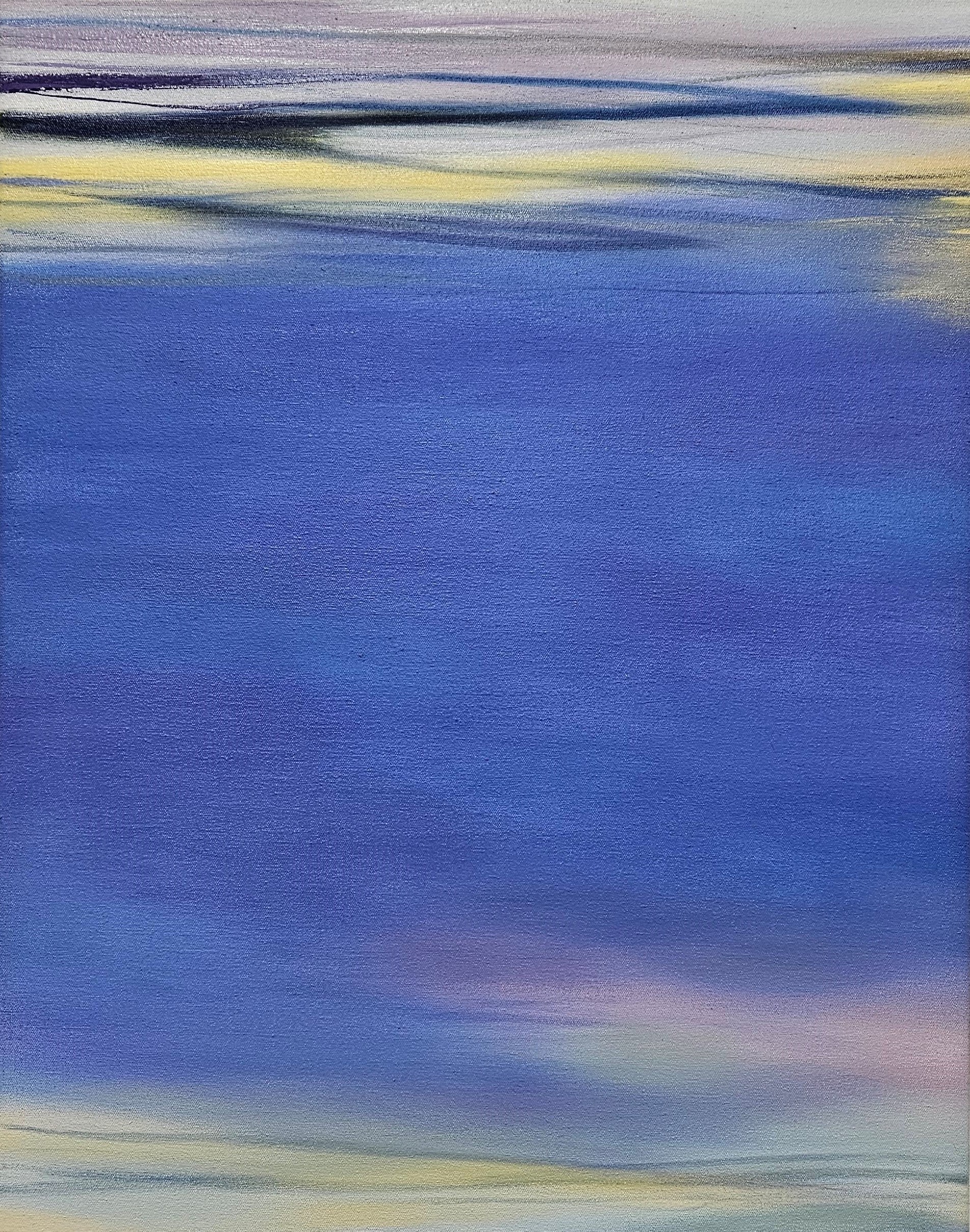 Abstract Oil 'WAVES #94' oil on canvas Robert Melzmuf