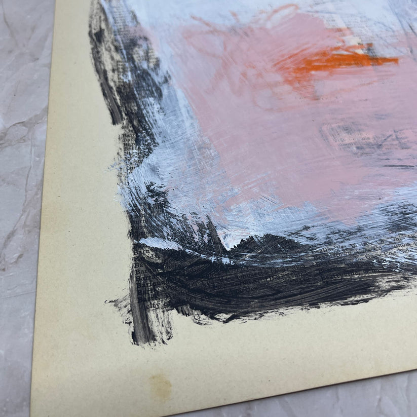 Abstract Mixed Media Painting 'WANDERLUST SERIES #12' - Original Mixed Media Abstract Art Painting Sam Lewis
