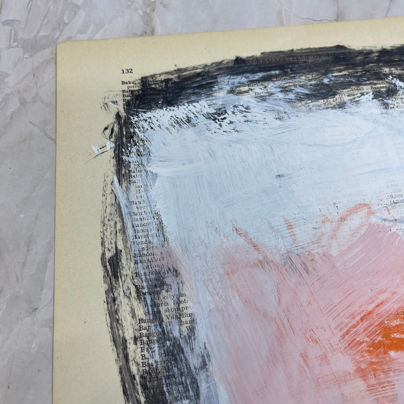 Abstract Mixed Media Painting 'WANDERLUST SERIES #12' - Original Mixed Media Abstract Art Painting Sam Lewis