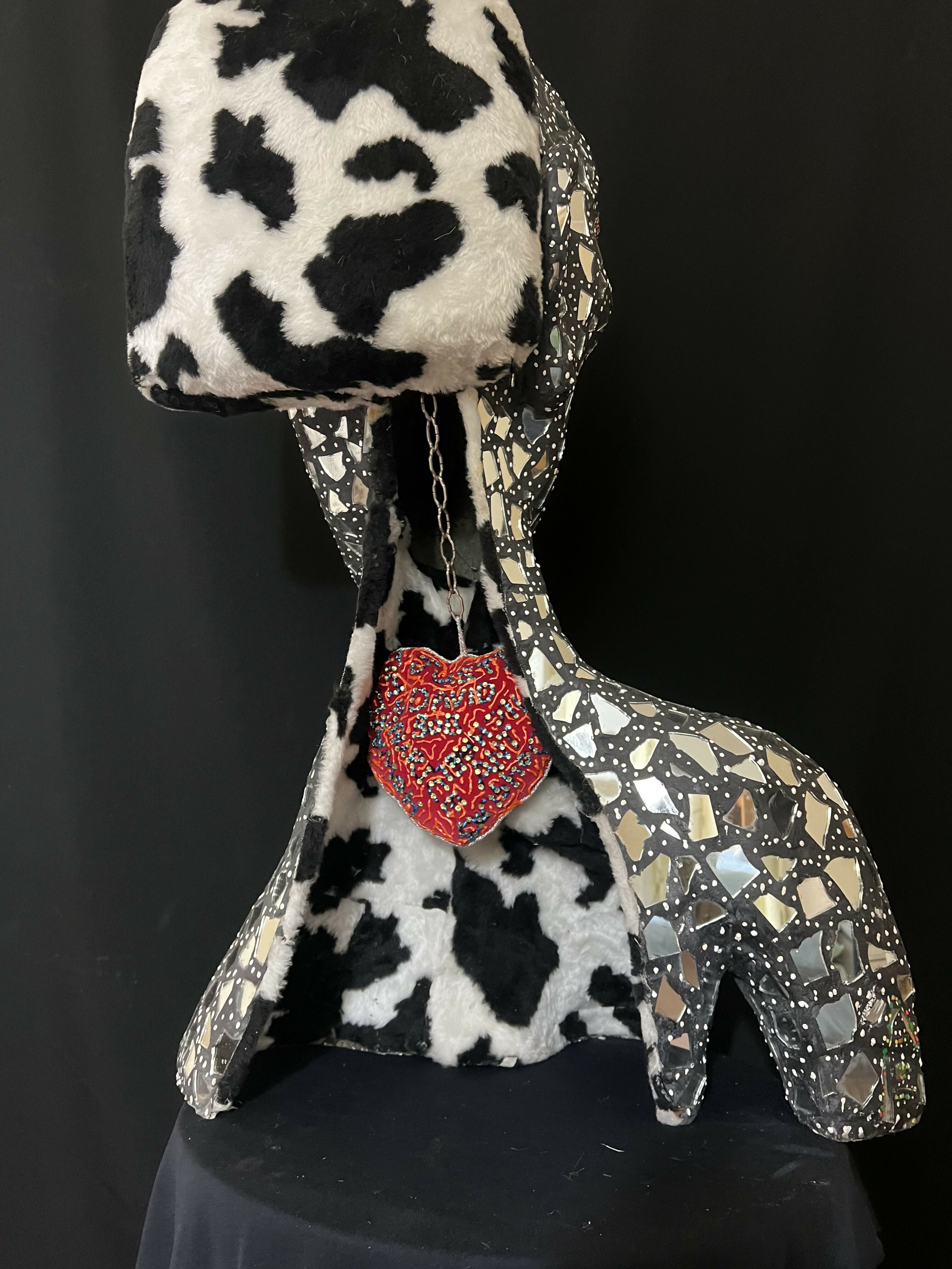 Figurative Mixed Media Mosaic Sculpture ‘Our Trace’ --- portrait of the artist Tracey Emin Andru Fijalkowski