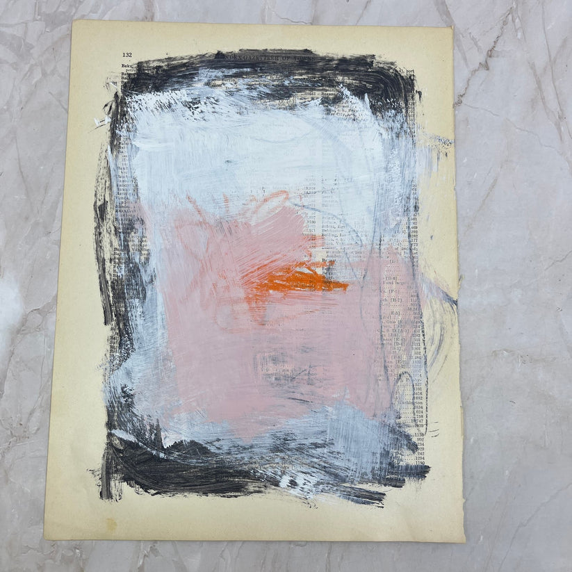 Abstract Mixed Media Painting 'WANDERLUST SERIES #12' - Original Mixed Media Abstract Art Painting Sam Lewis