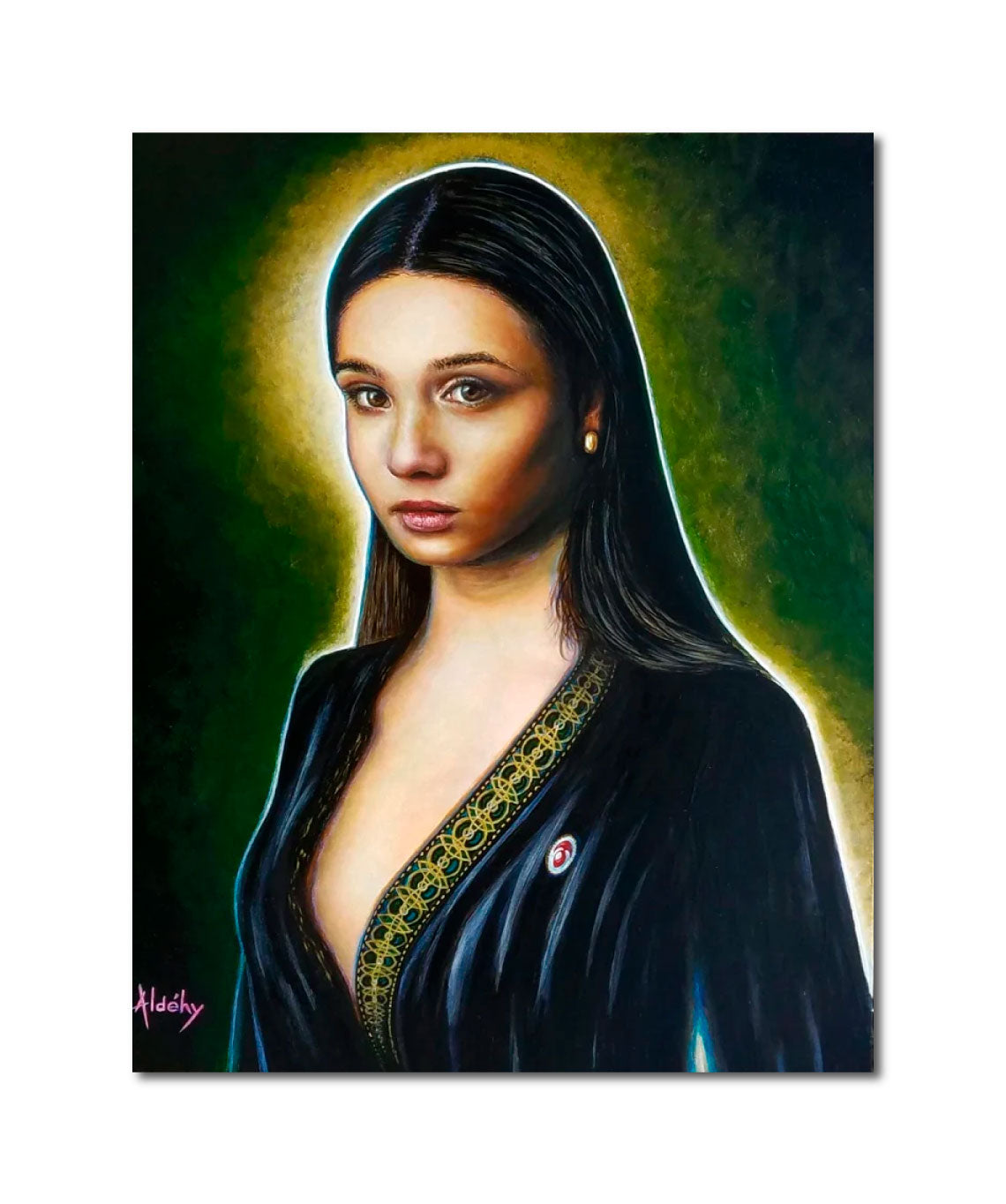 'AUBE PERÇANTE' - Acrylic on Komacel Panel Aldéhy