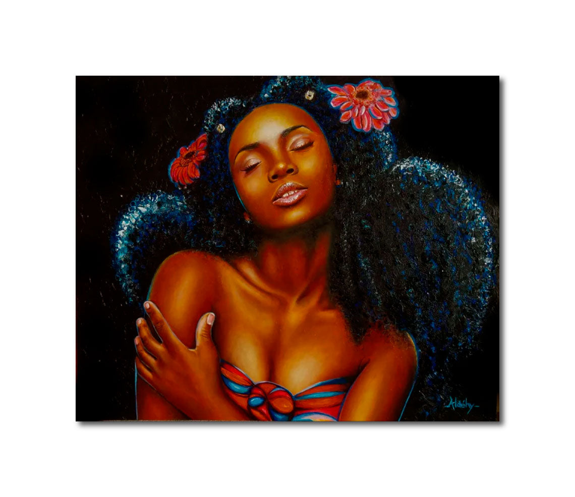 'AURÉOLE CRÉOLE' - Acrylic on Komacel Panel Aldéhy