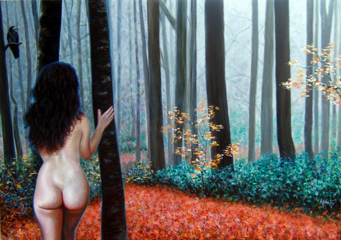 'L'AUBE D'EVE' - Acrylic on Wood Aldéhy