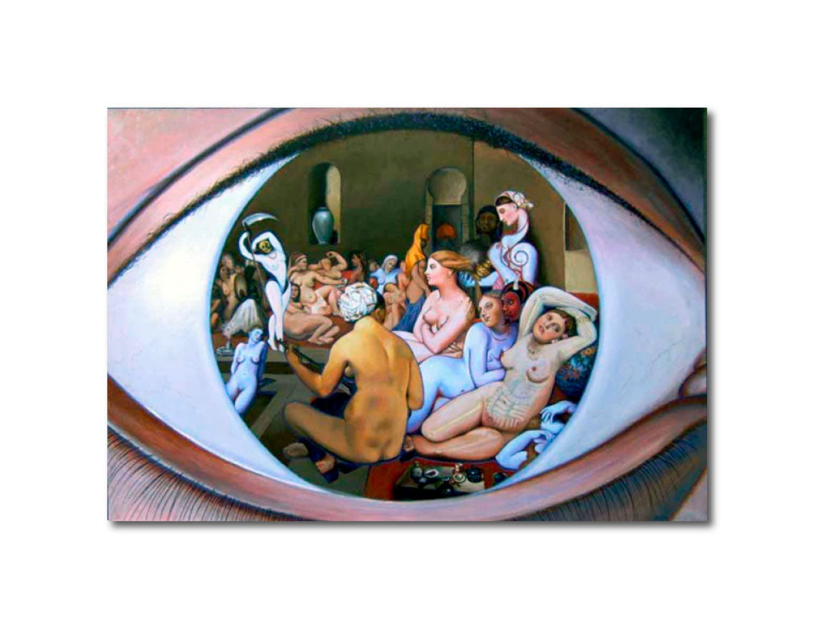 Acrylic 'DANS L'ŒIL D'INGRES' - Acrylic painting on canvas Aldéhy