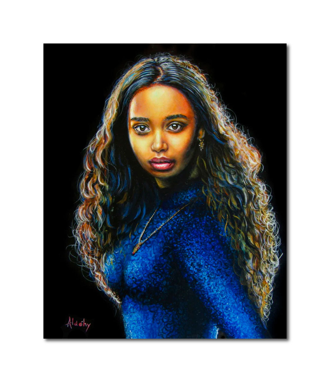'FACE À SOIE' - Acrylic on Komacel Panel Aldéhy
