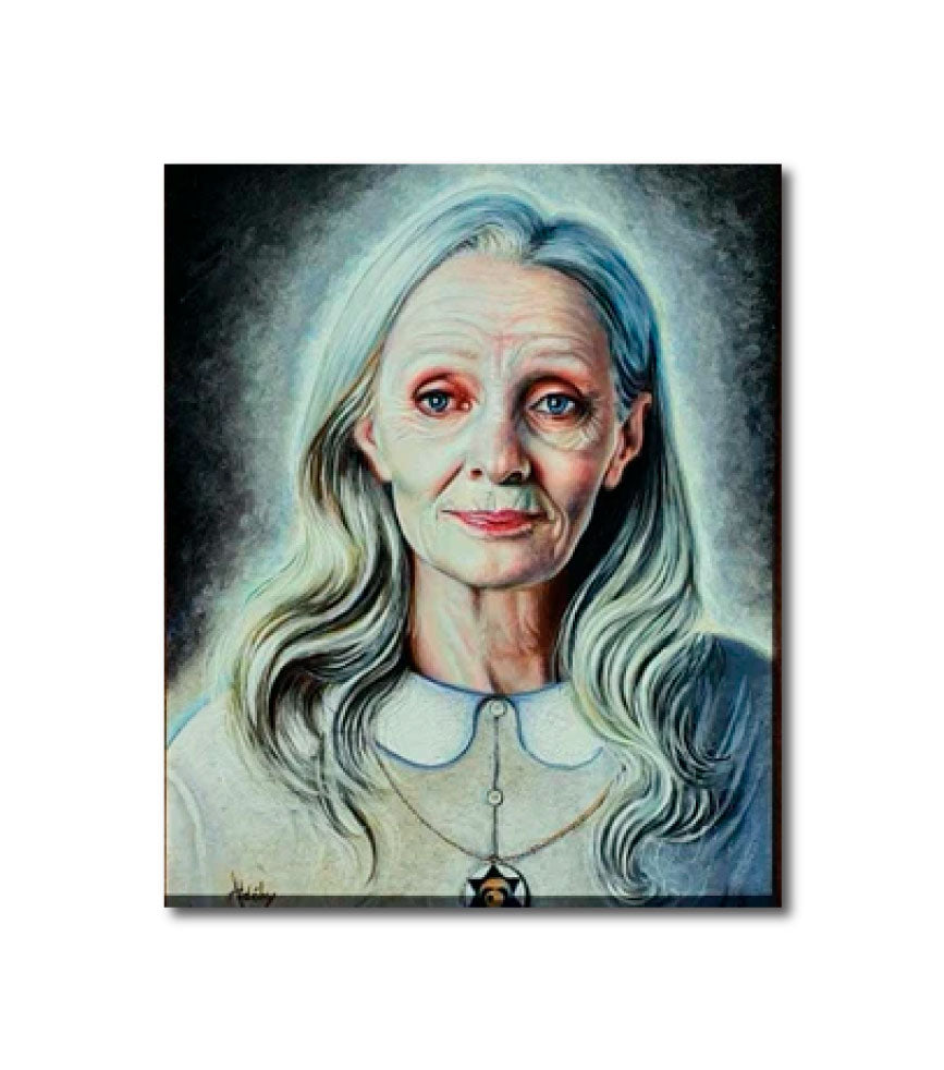 'FEMME TERMINALE' - Acrylic on Komacel Panel Aldéhy