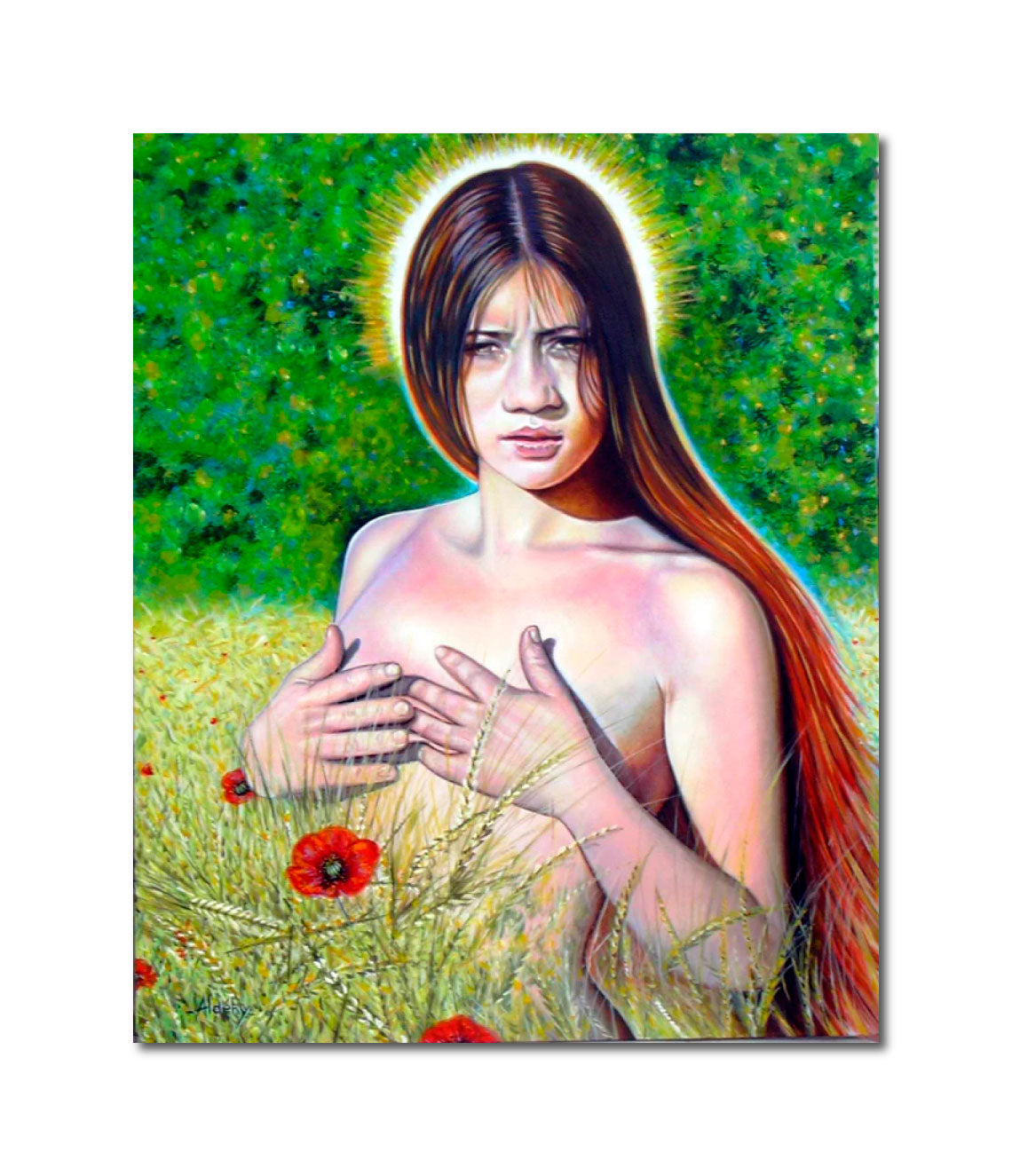 'FLEUR D'EDEN' - Acrylic on Wood Aldéhy