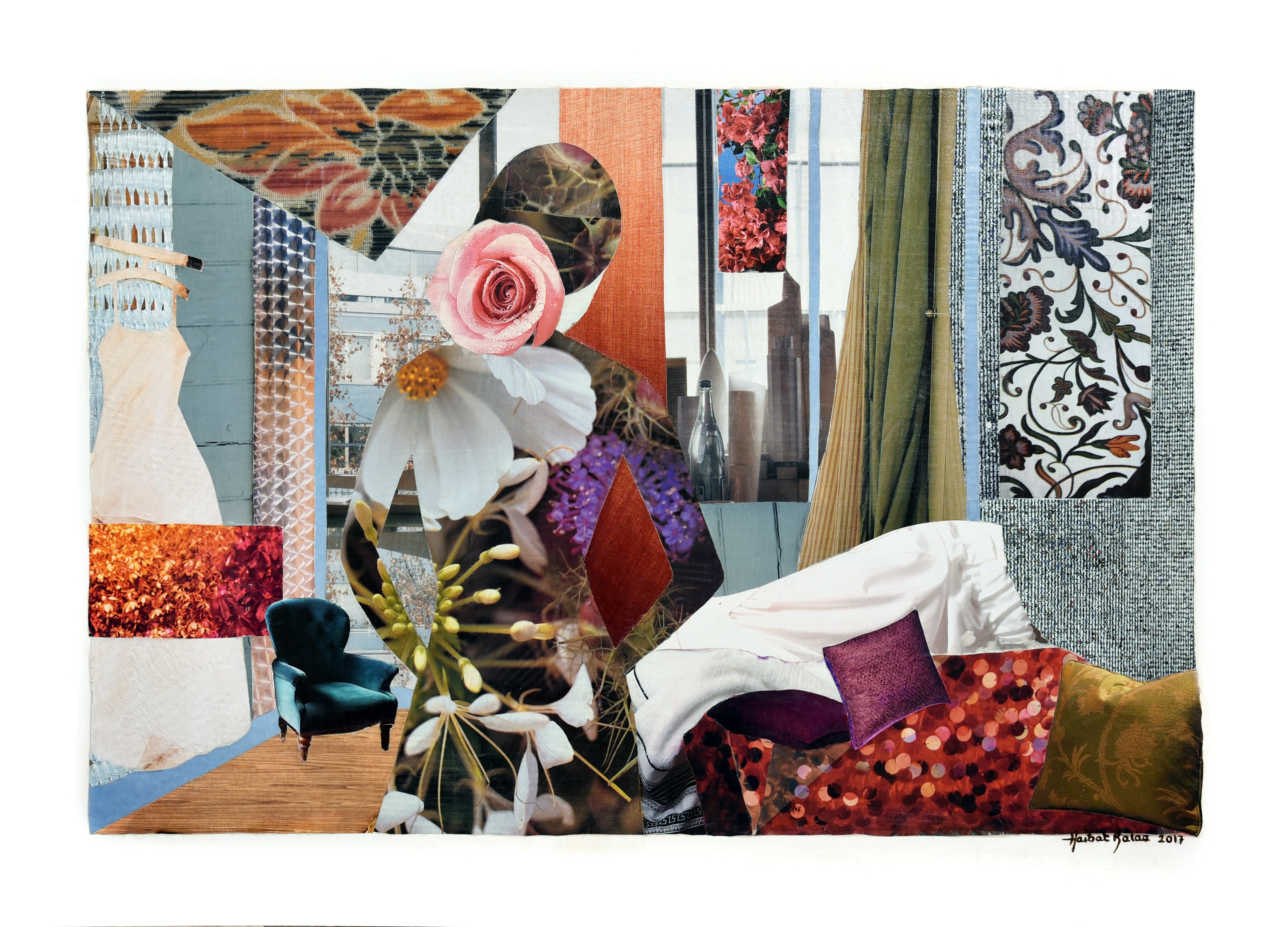 Symbolic 'FLOWER GIRL' - Collage Haibat El Balaa