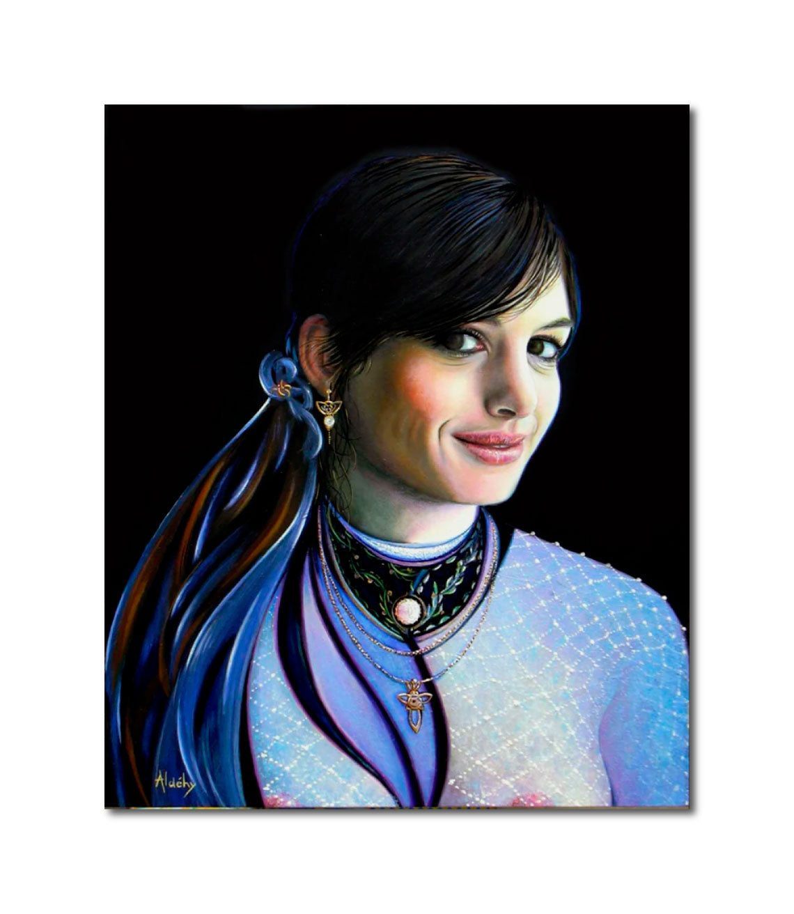 'LA FLAMME BLEUE' - Acrylic on Wood Aldéhy