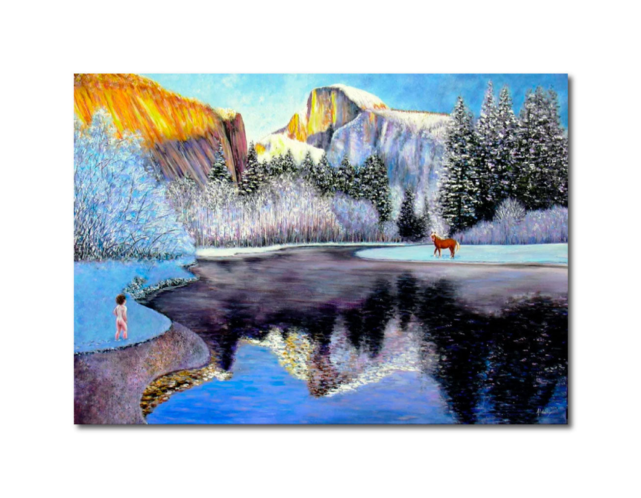 'LA RENCONTRE' - Acrylic on Wood Aldéhy