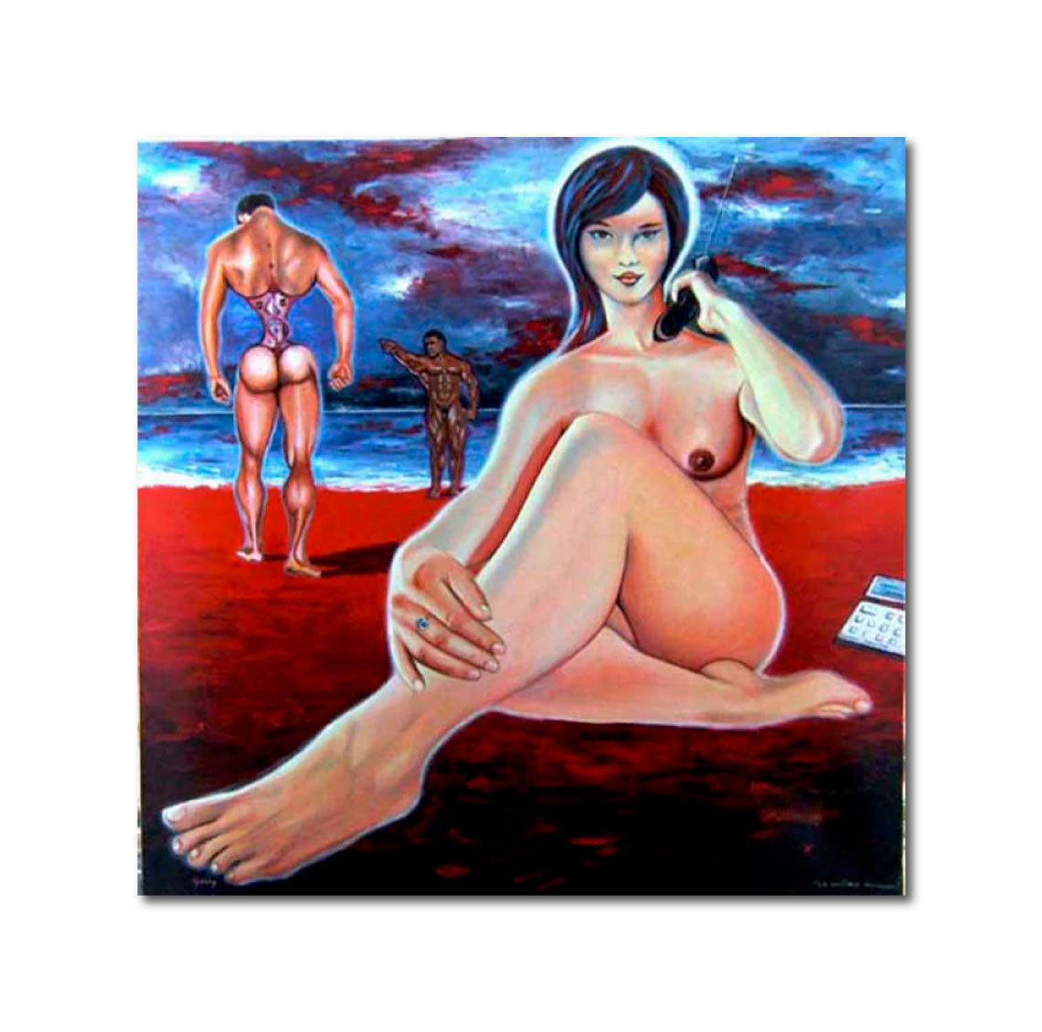 Acrylic 'LE JUGEMENT' - Acrylic painting on canvas Aldéhy