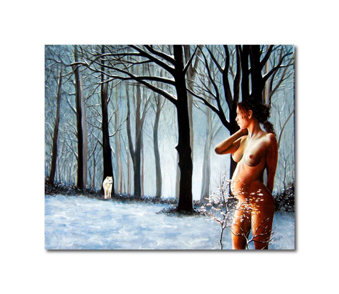 'LE LOUP ET L'AGNEAU' - Acrylic on Wood Aldéhy