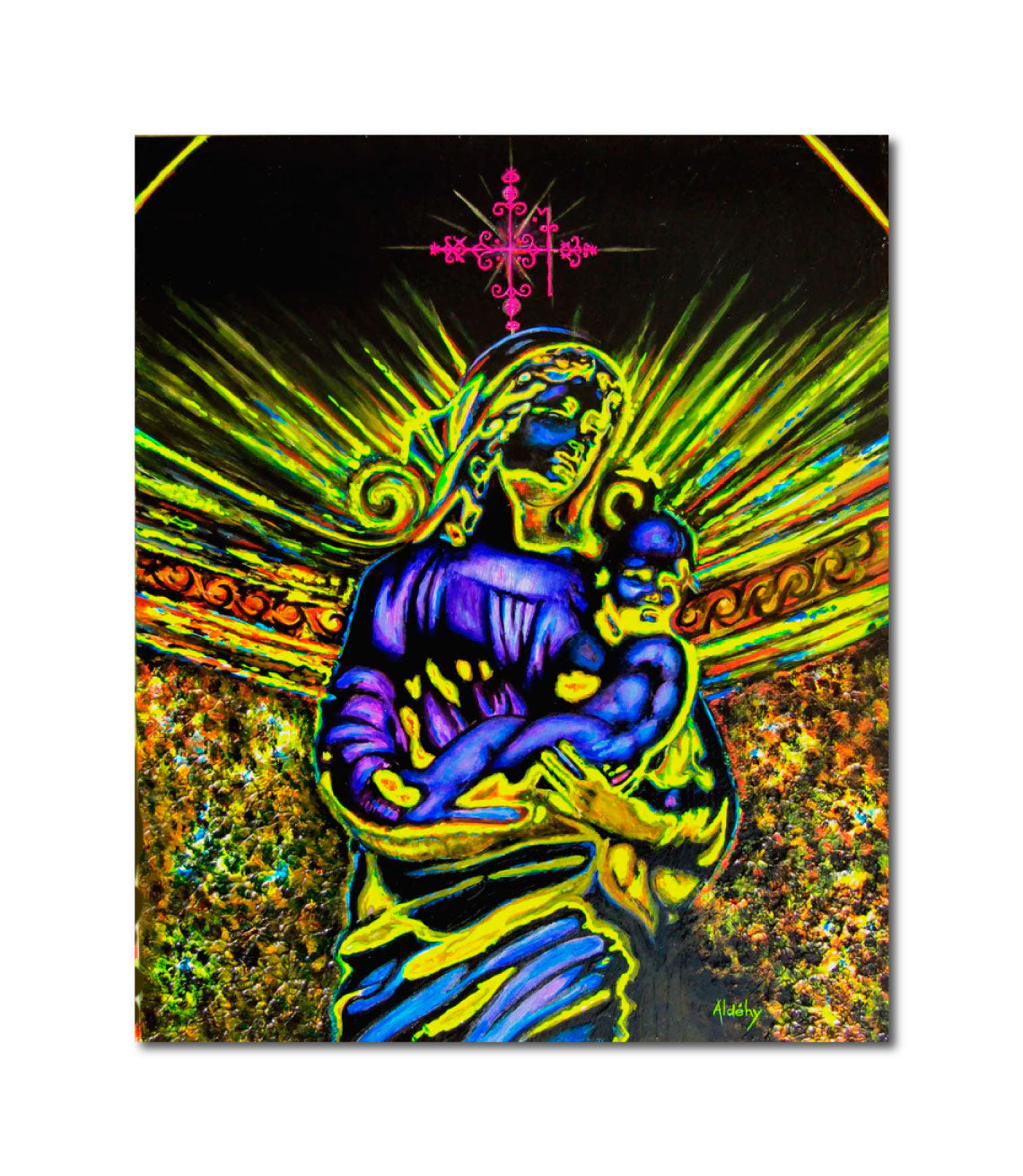 'LOA LEGBA' - Acrylic painting on komacel Aldéhy