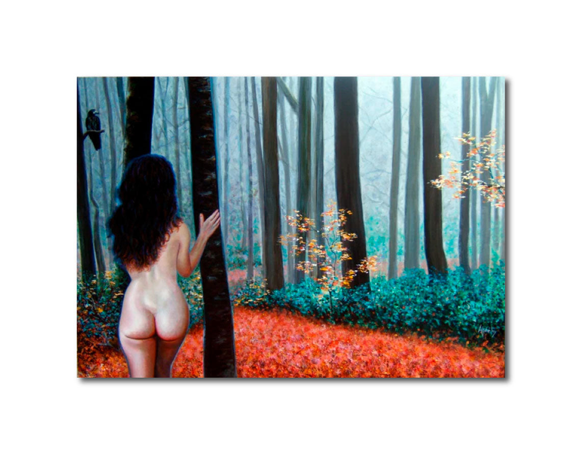 'L'AUBE D'EVE' - Acrylic on Wood Aldéhy