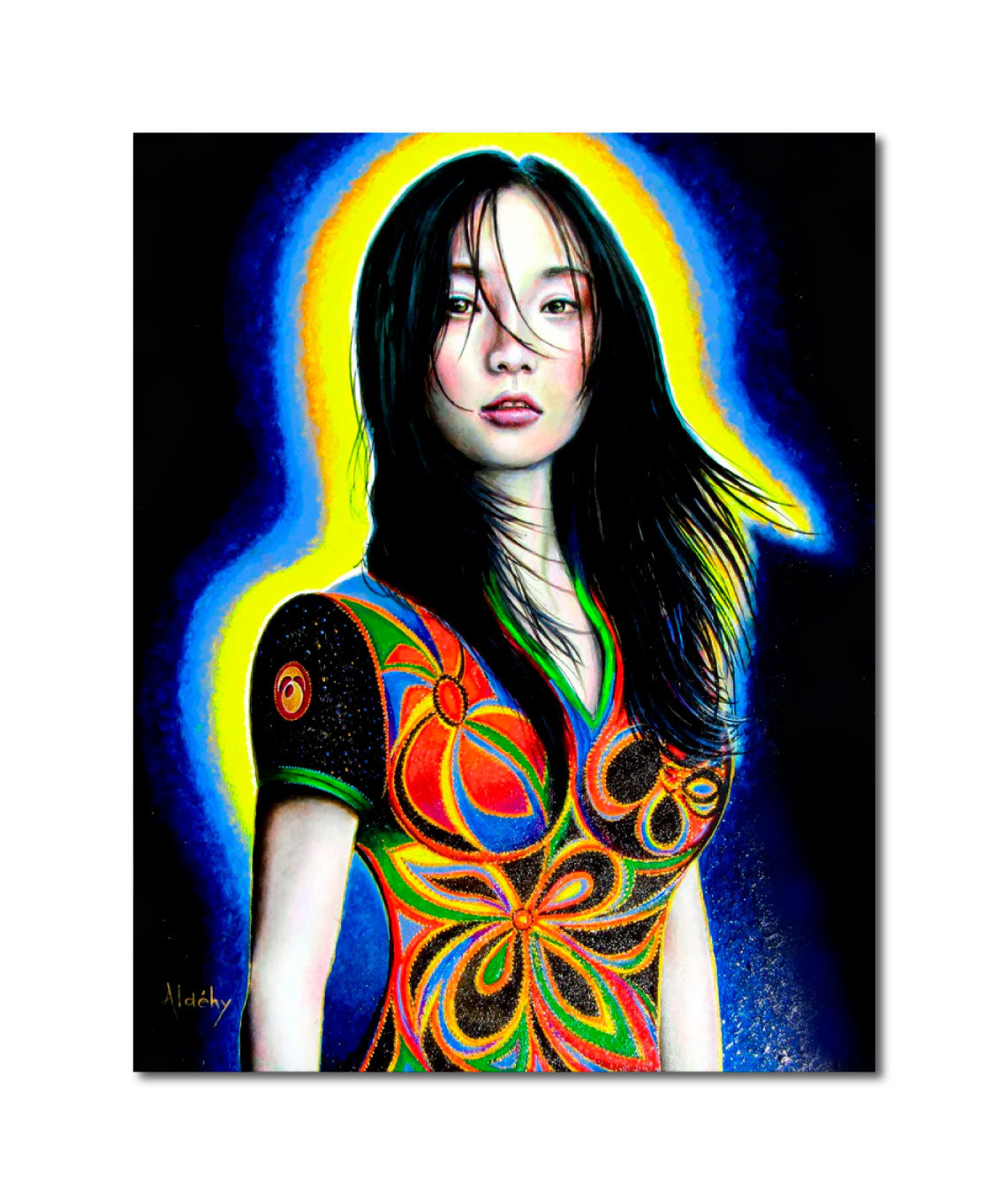 'L'OR ET ÉOLE' - Acrylic on Komacel Panel Aldéhy