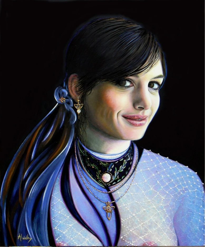 'LA FLAMME BLEUE' - Acrylic on Wood Aldéhy