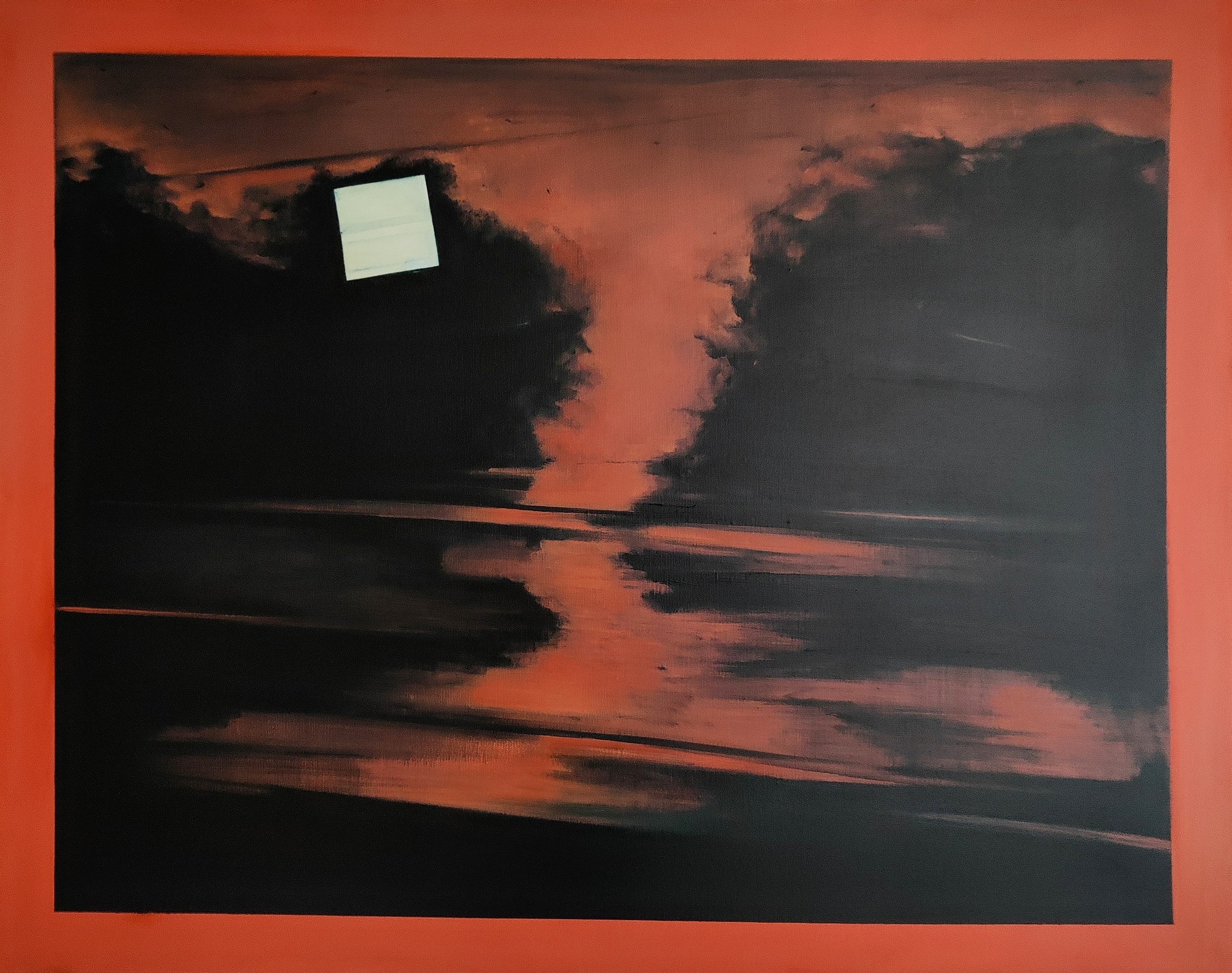 Landscape 'LANDSCAPE WITH A NOTE' - Oil on Canvas Karolina Zglobicka