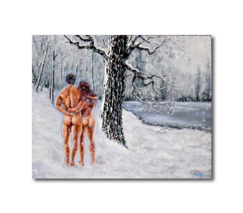 'OISEAUX DES FROIDS' - Acrylic on Wood Aldéhy
