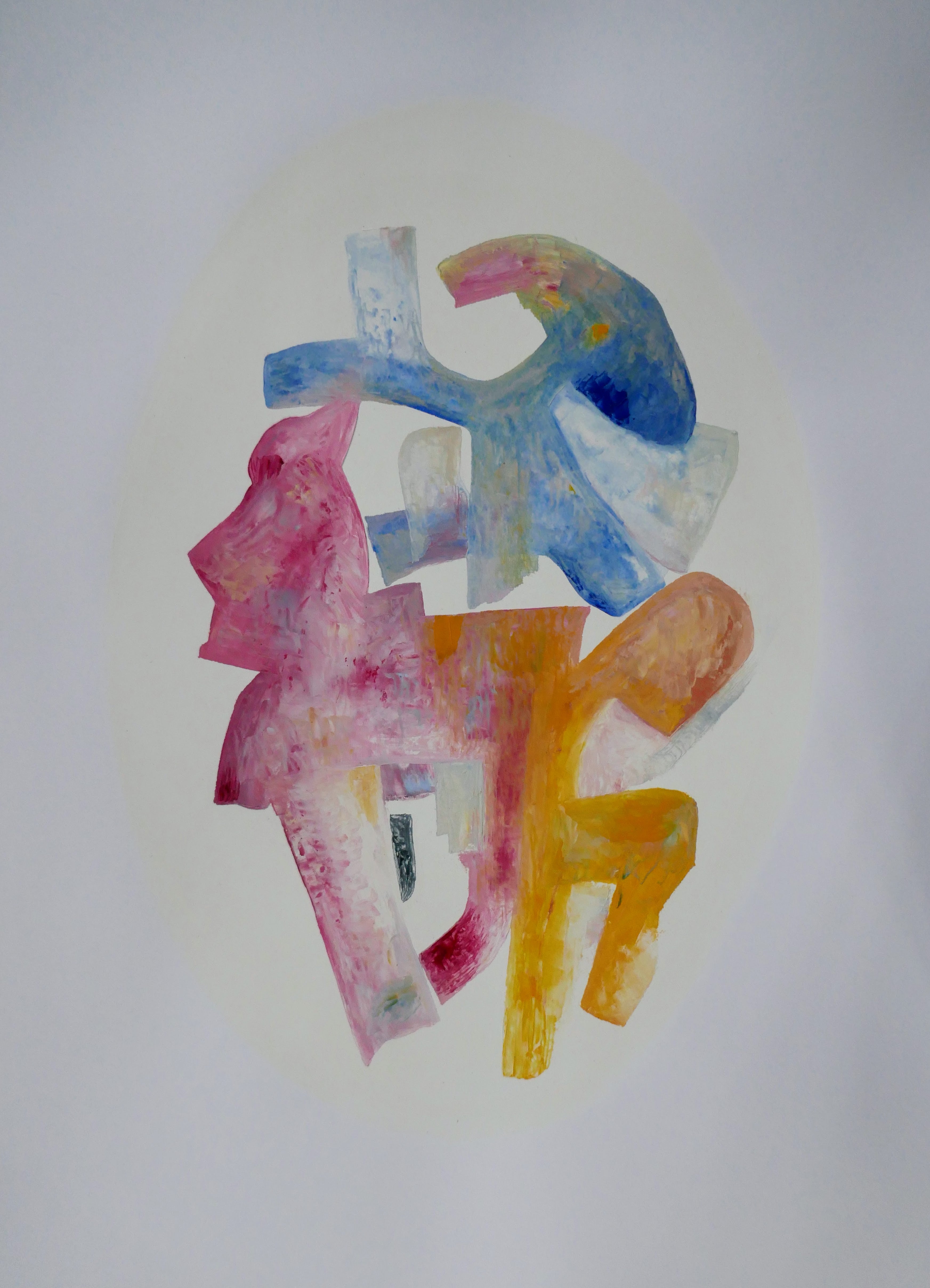 'PICTOPOIETOGRAM' - Oil on Prepared Paper Janet Waring Rago