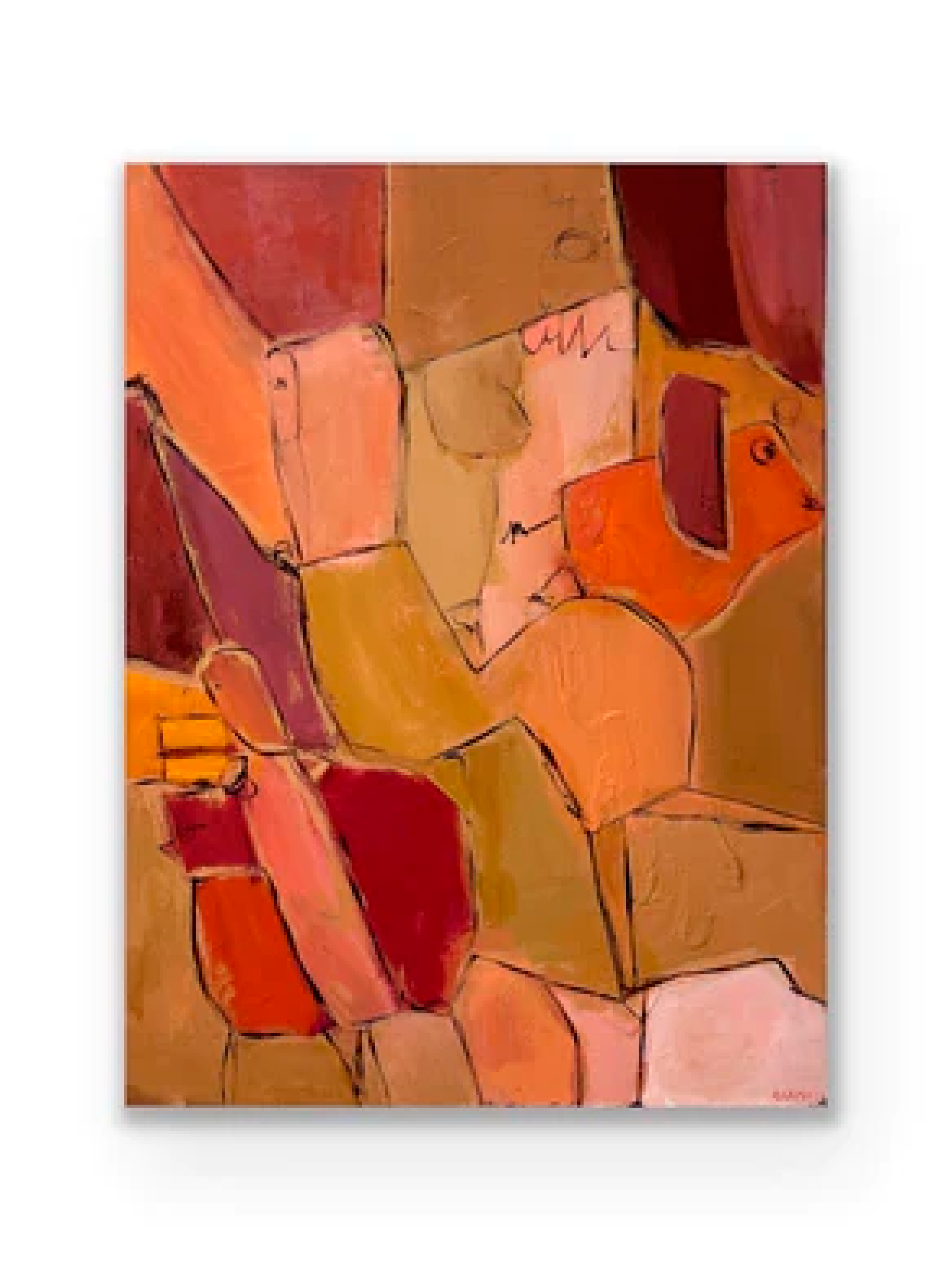 Abstract Acrylic Contemporary Painting 'SAHARA SANDS | DESIGNER' Megan Gonyo